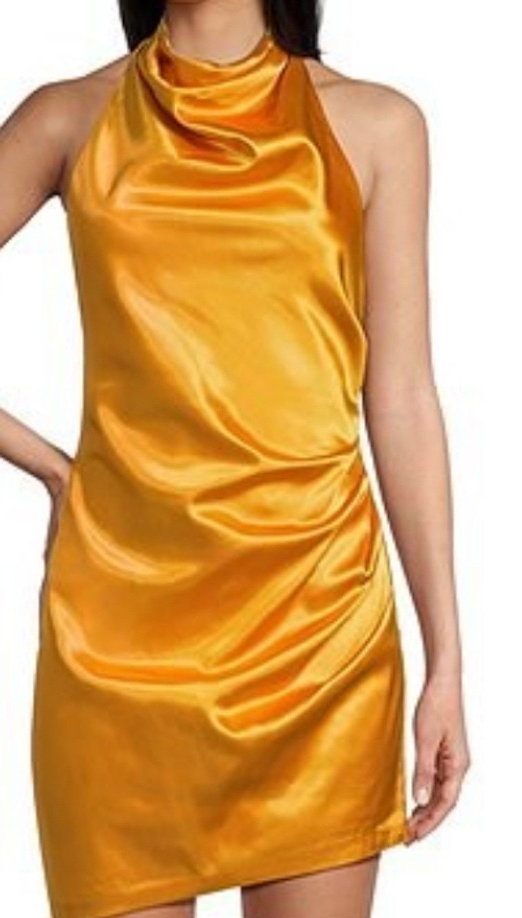 GB GB Yellow Satin Dress, size 3 Size M / US 6-8 / IT 42-44 - 2 Thumbnail