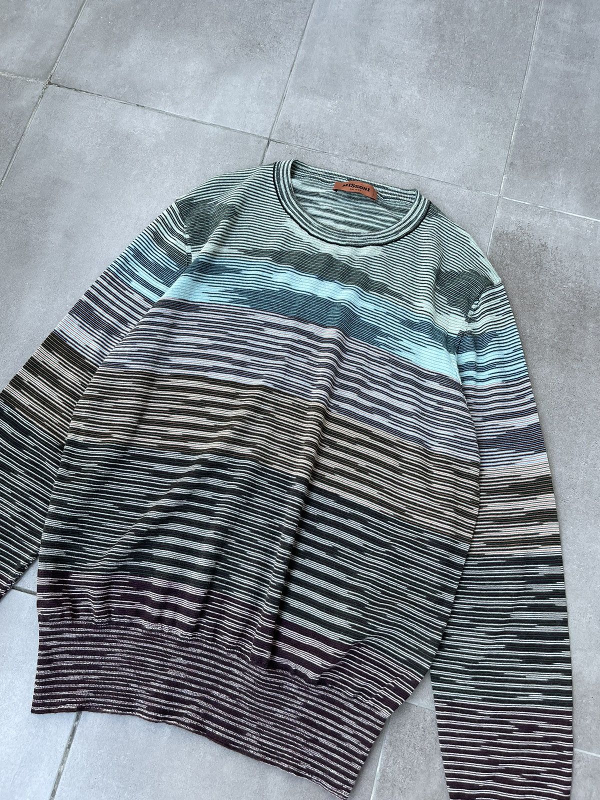Missoni !DS! AW23 Missoni Striped Wool Sweater Size US L / EU 52-54 / 3 - 6 Thumbnail