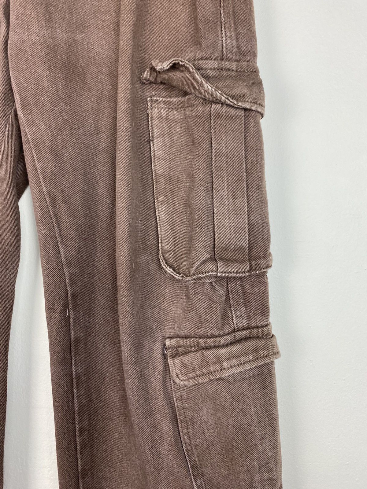 Japanese Brand Crazy Vintage Brown Multi Pocket Cargo Pants Baggy Y2k rare Size US 32 / EU 48 - 3 Thumbnail