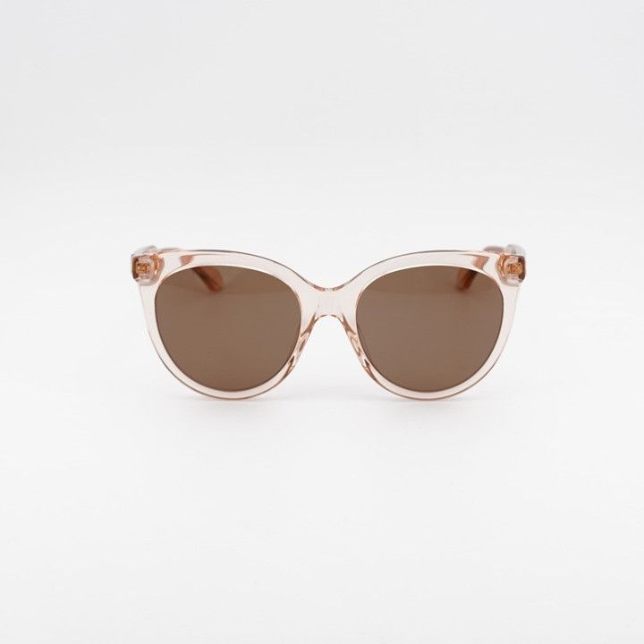Gucci Gucci GG0565S 004 Sunglasses Shiny Pink Cat Eye Frame, Brown Size ONE SIZE - 3 Thumbnail