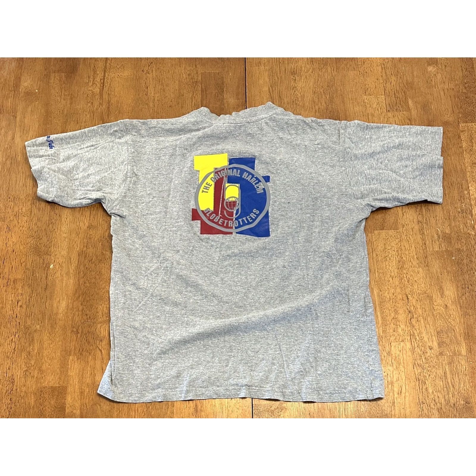 Fubu VINTAGE FUBU T Shirt Harlem Globetrotters Platinum Gray Adult Large Mens Size US L / EU 52-54 / 3 - 4 Thumbnail