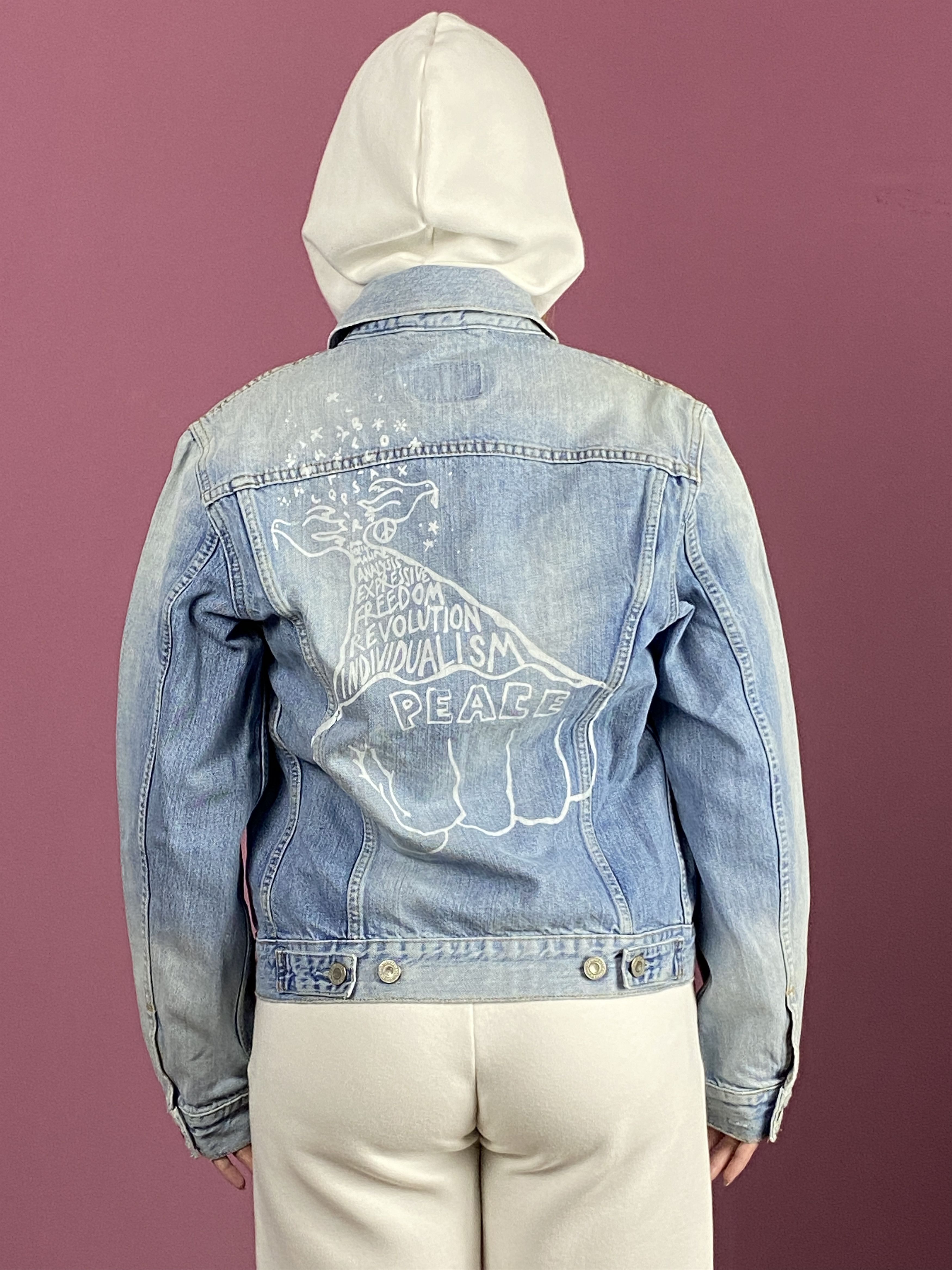 Levi's × Levi's Vintage Clothing × Vintage Levi's Vintage Women's Painted Jean Jacket - Size M Size M / US 6-8 / IT 42-44 - 4 Thumbnail