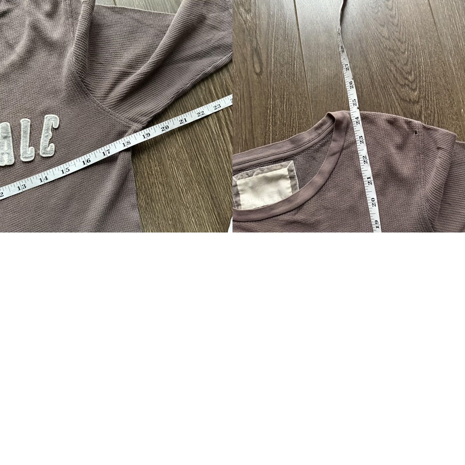 Vintage Y2K Aeropostale Thermal Shirt Womens XL Brown Waffle Knit 3/4 Sleeve Logo Top Size XL / US 12-14 / IT 48-50 - 8 Thumbnail