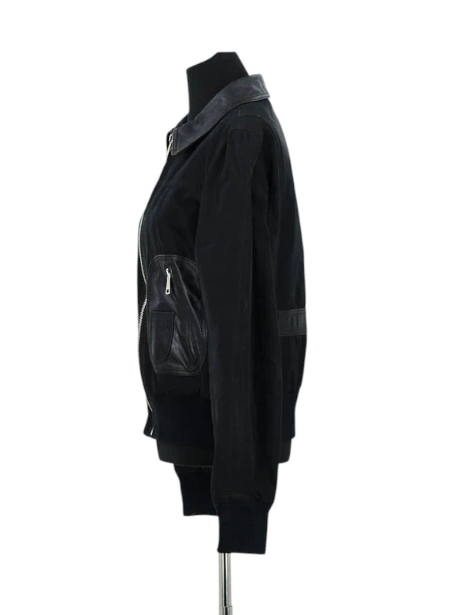Dolce & Gabbana Dolce & Gabbana Panelled Lambskin Bomber Jacket c.2000s Size US M / EU 48-50 / 2 - 8 Thumbnail