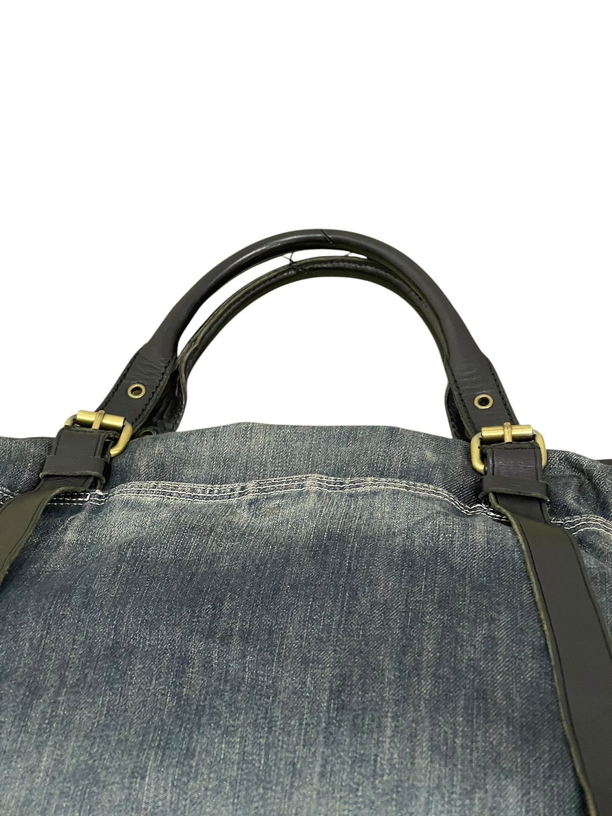 Diesel Leather Denim Vtg Y2k Diesel Industry Tote Shoulder Bag 1🟩2 Size ONE SIZE - 20 Thumbnail
