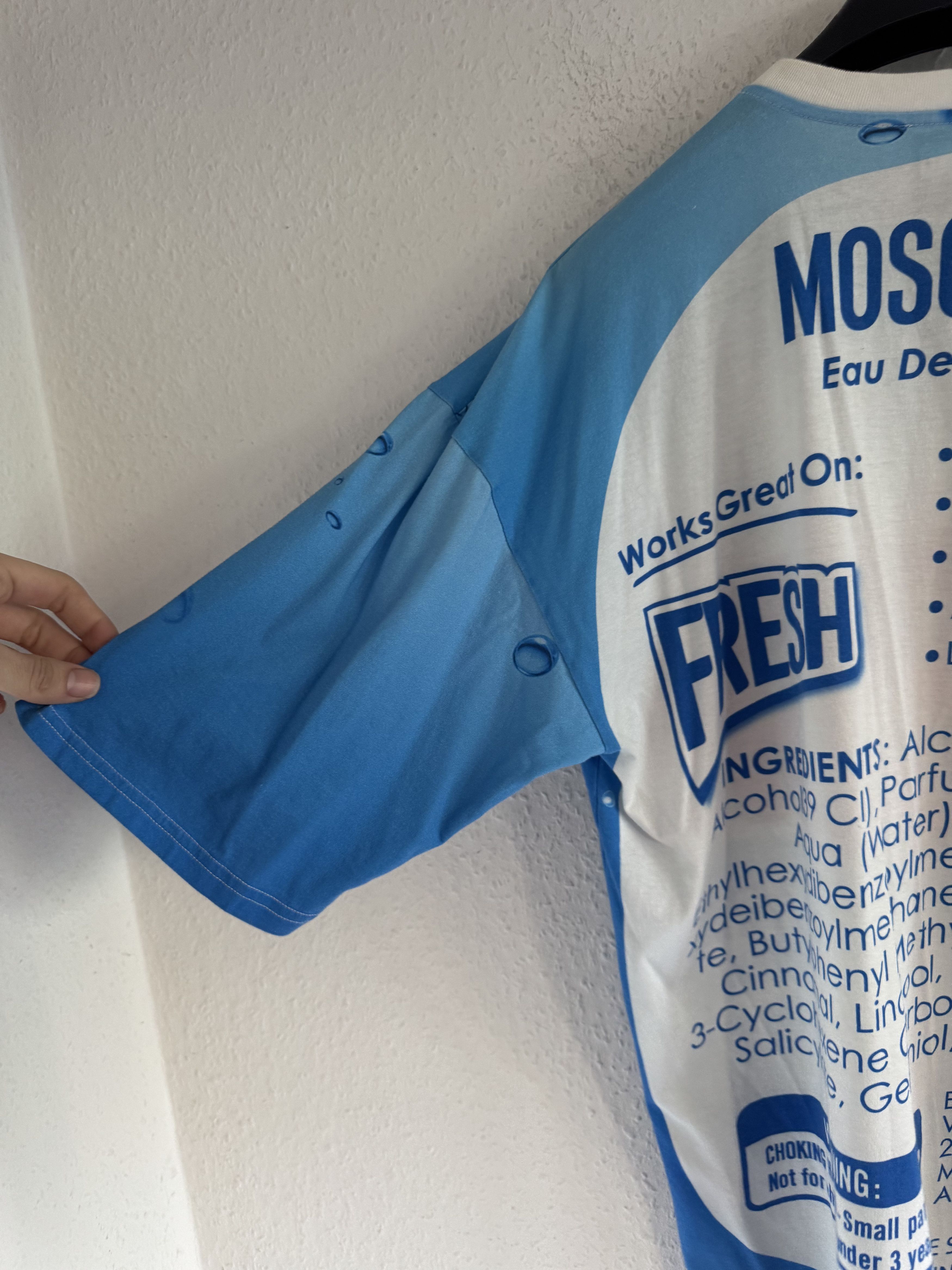 Moschino Fresh Fragrance Graphic Oversized T-Shirt Size US XXS / EU 40 - 10 Thumbnail
