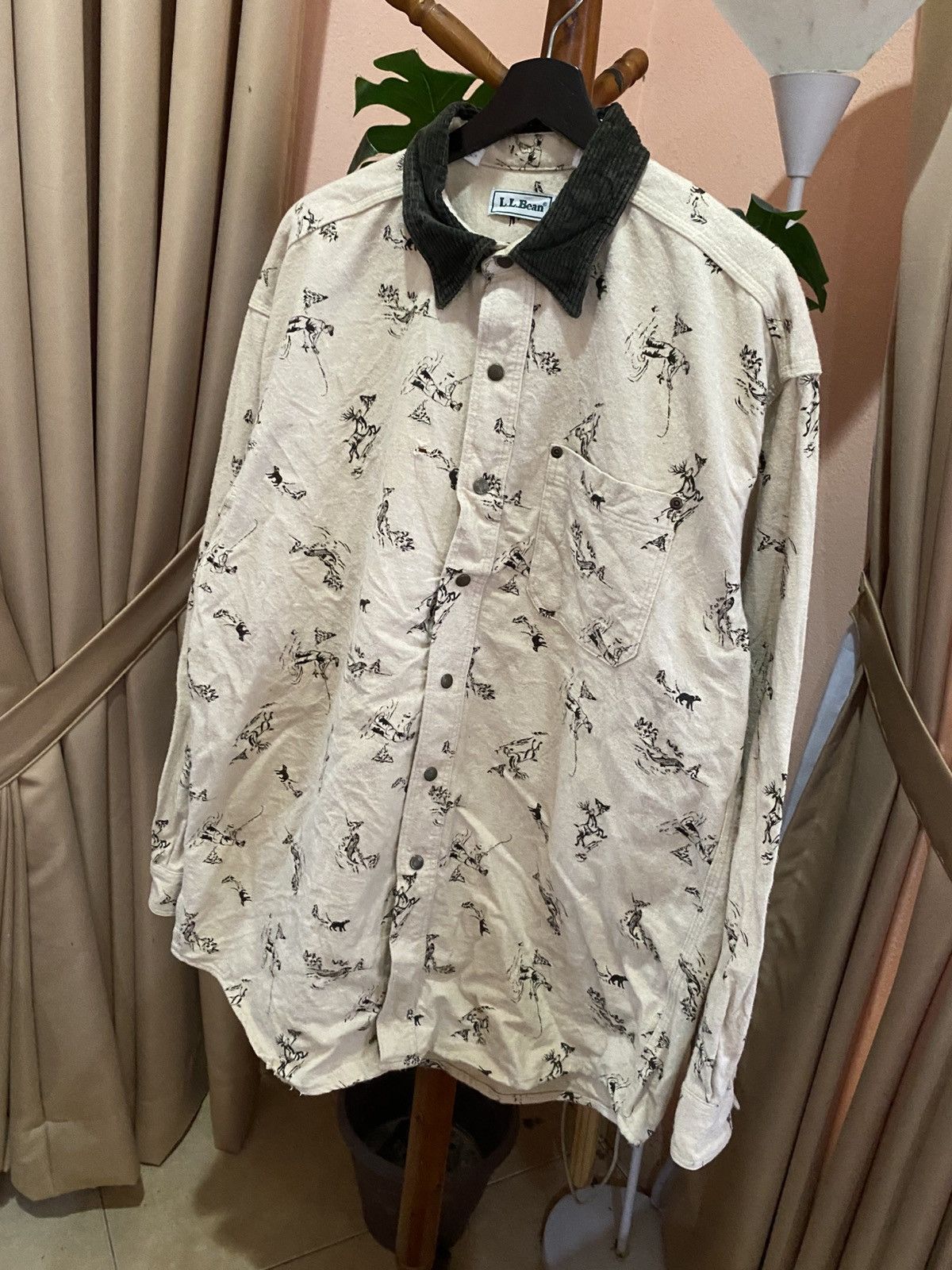 L.L. Bean L.L. Bean Outdoor Sportsman Shirt Hunting Print & Corduroy Size US L / EU 52-54 / 3 - 4 Thumbnail