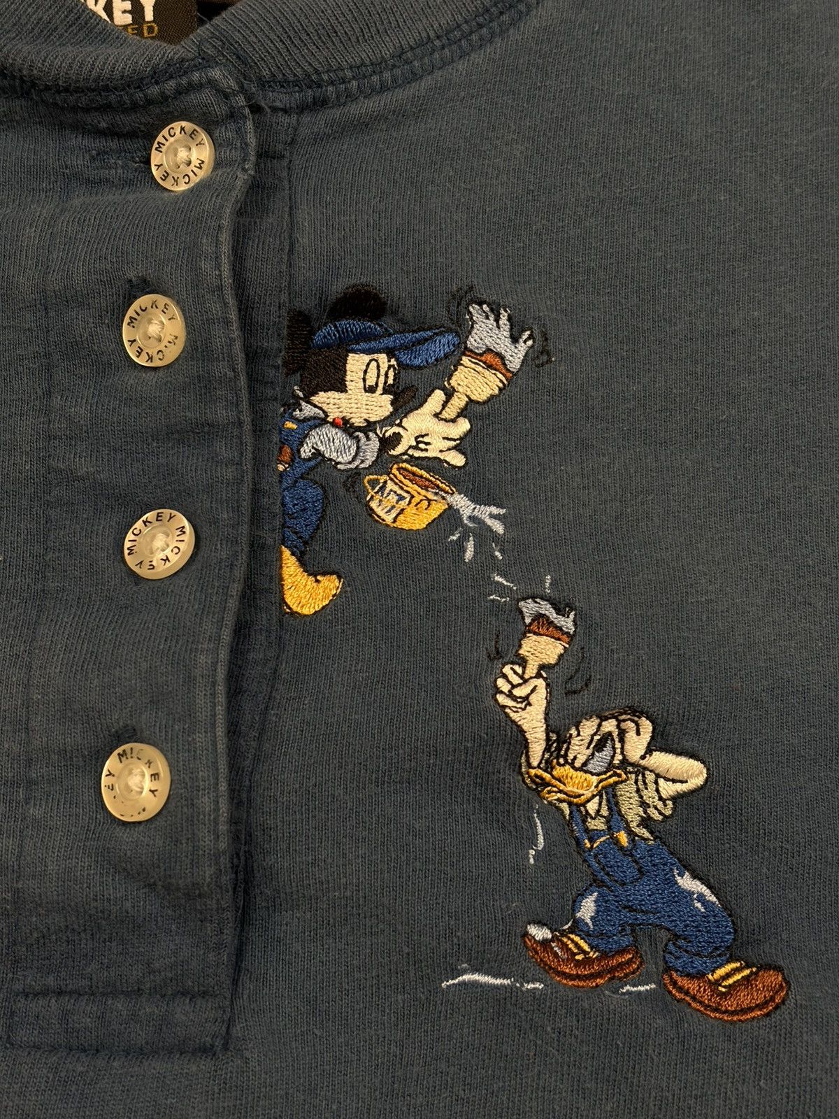 Mickey Unlimited Vintage Disney Mickey Unlimited Shirt Henley Graphic 90s Size US M / EU 48-50 / 2 - 2 Thumbnail