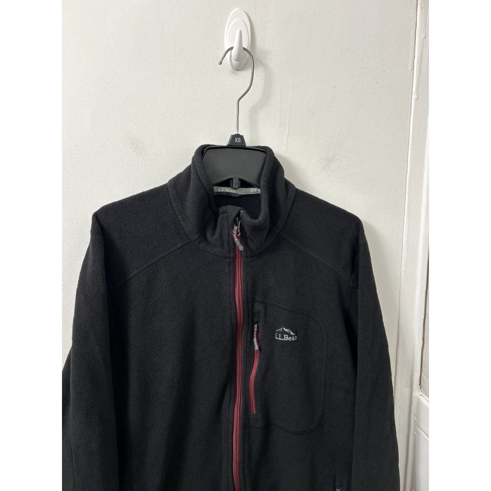 Vintage LL Bean Trail Fleece Jacket Mens Large Black Full Zip Stand-Up Collar Breathable Wind-Resistant 505090 Size US L / EU 52-54 / 3 - 2 Thumbnail