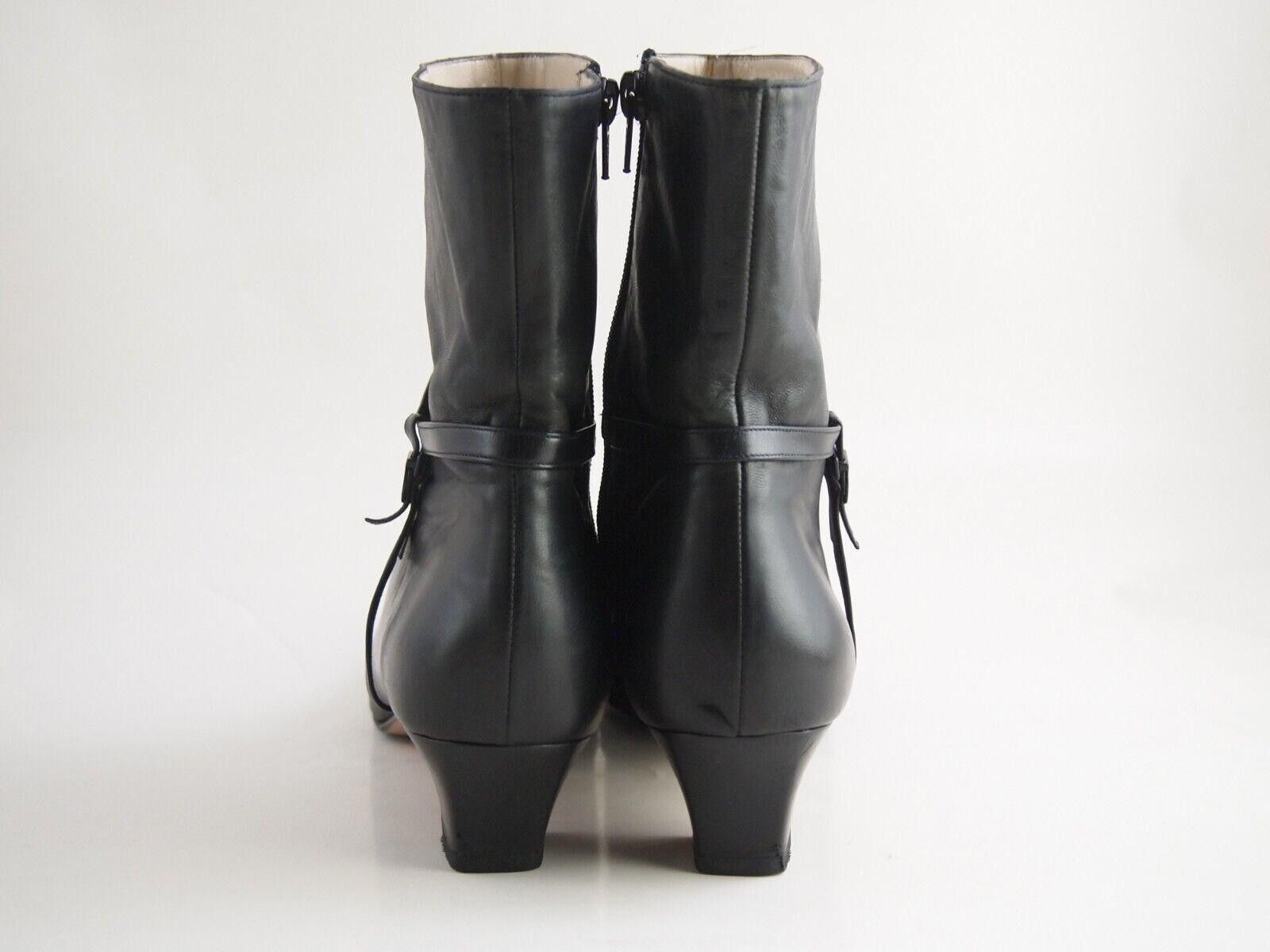 Salvatore Ferragamo Ferragamo Gancio Boots Black Leather Women US 10.5 B EU 40.5 Size US 10.5 / IT 40.5 - 5 Thumbnail