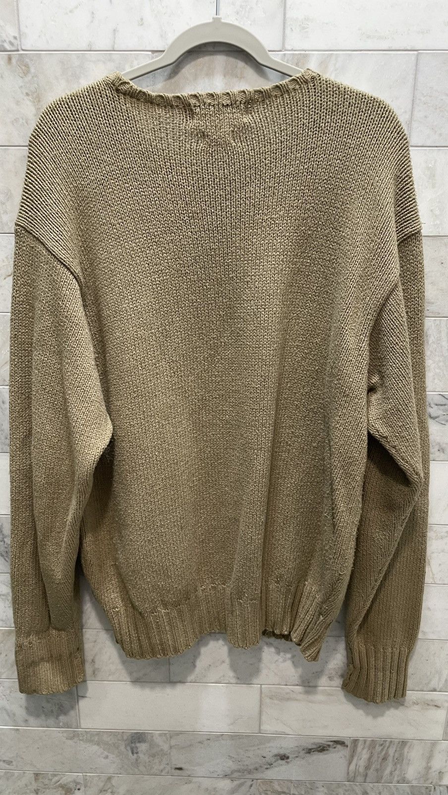Polo Ralph Lauren Polo Ralph Lauren Knitted Crewneck Tan Size US L / EU 52-54 / 3 - 2 Thumbnail