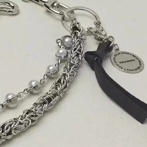 VIBE 2 Layer Natural Echo Pearled Wallet Chain Size ONE SIZE - 5 Thumbnail
