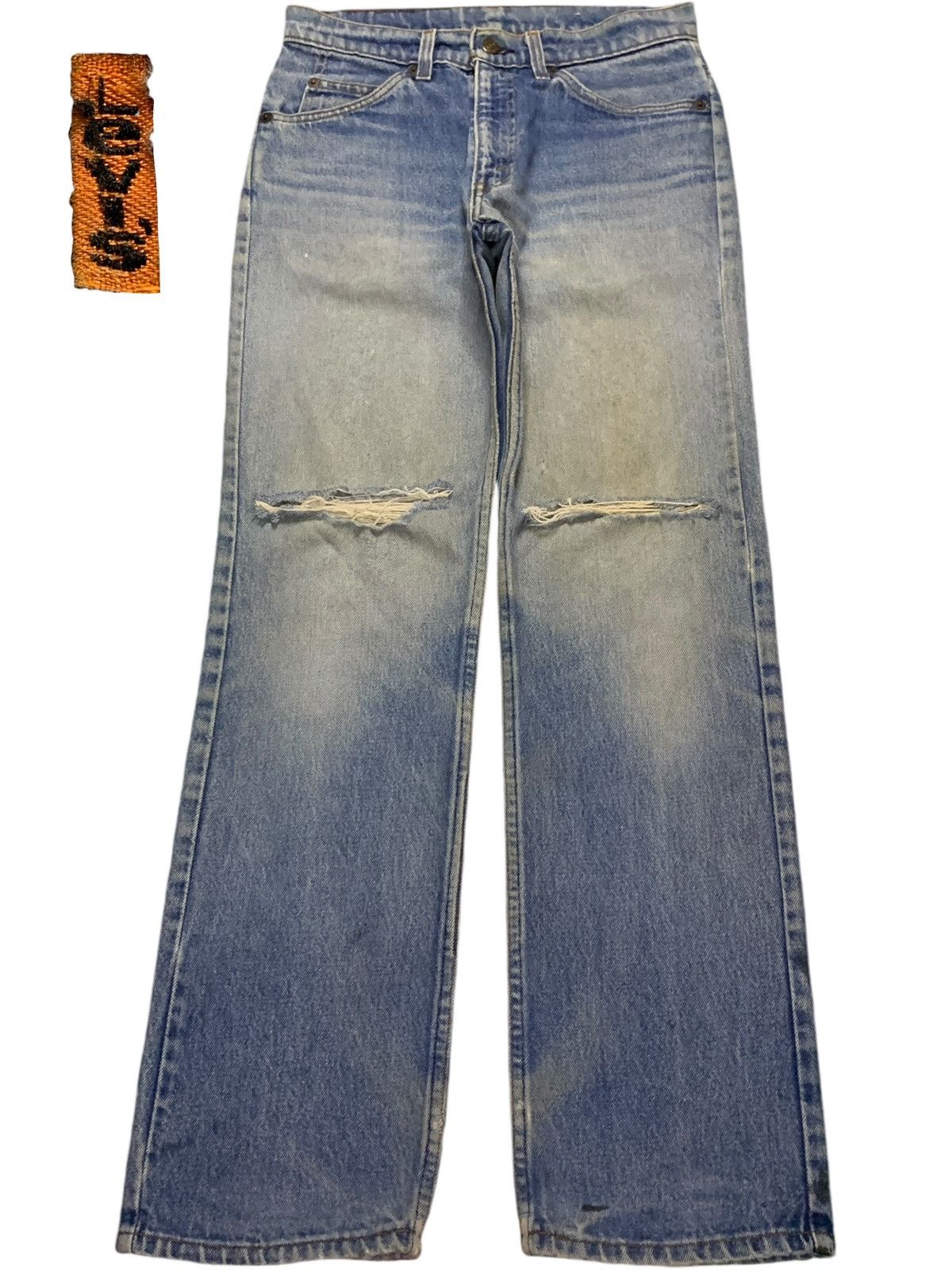 Levi's × Levi's Vintage Clothing Vintage 80s Levis 509 Orange Tab Distressed Mud Wash Jeans Size US 29 - 1 Thumbnail