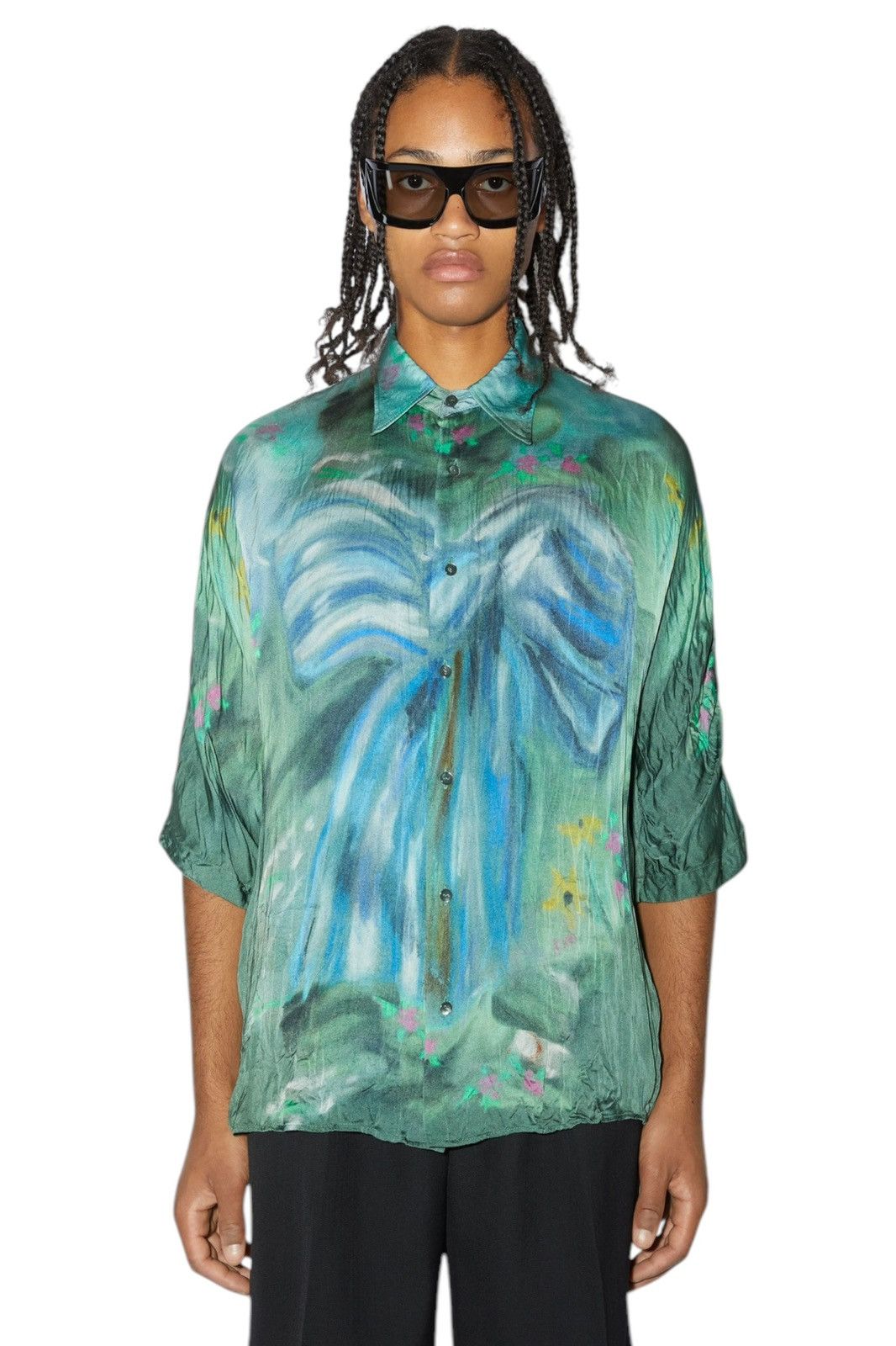 Acne Studios Wrinkle Viscose Abstract Shirt Size US S / EU 44-46 / 1 - 2 Thumbnail