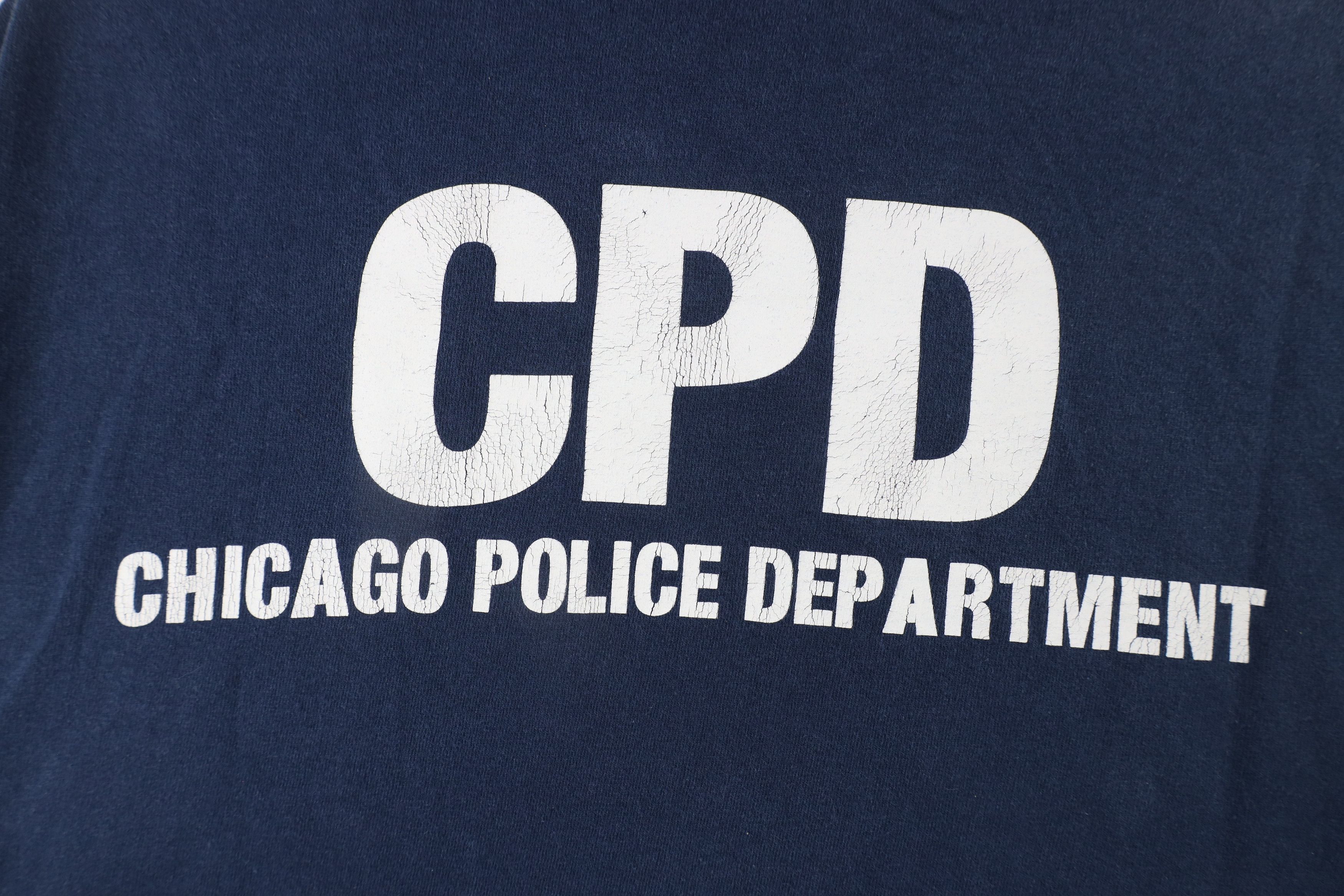 Vintage Vintage Streetwear Chicago Police Department T-Shirt Blue Size US M / EU 48-50 / 2 - 6 Thumbnail