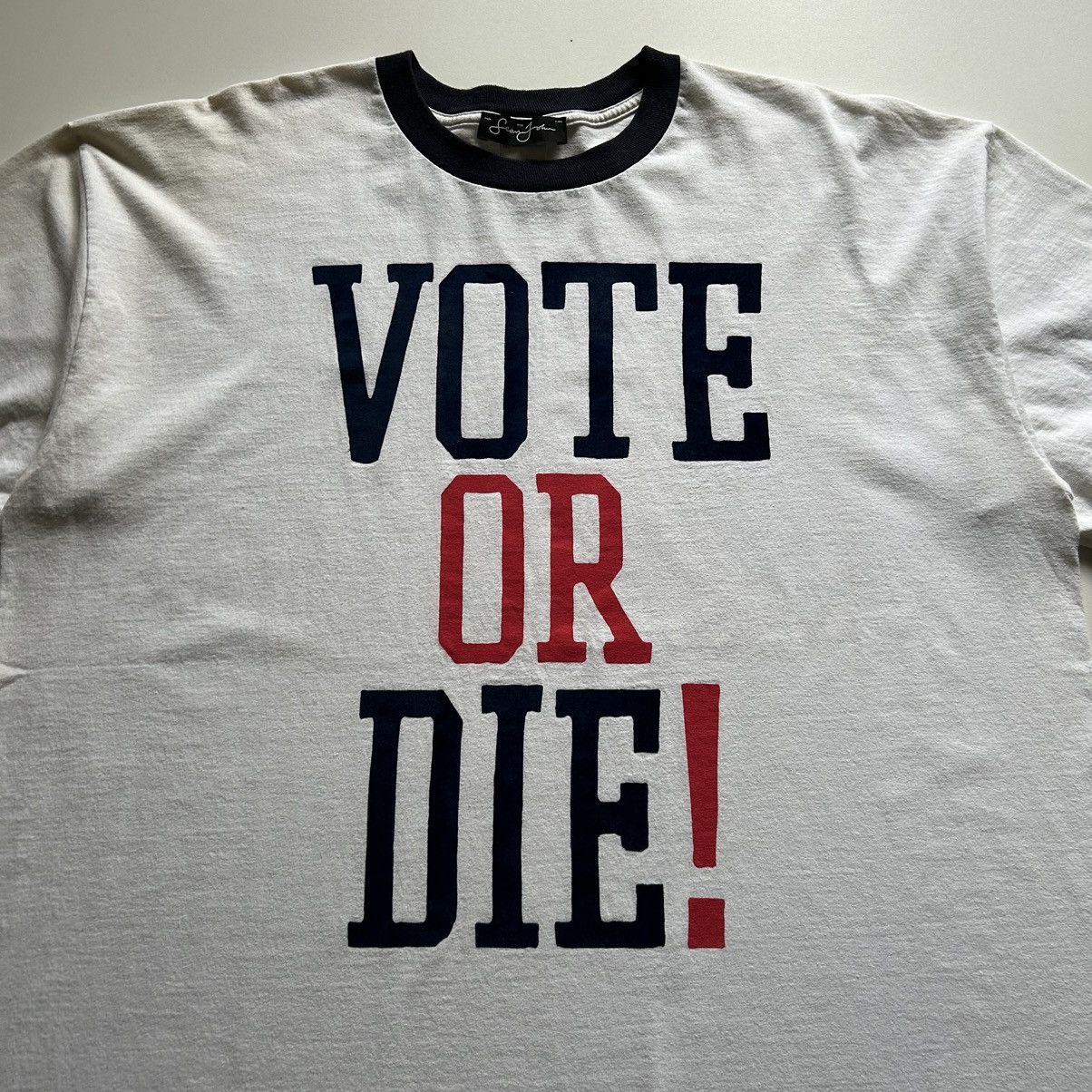 Rap Tees Vintage 2004 Vote Or Die Graphic Sean John T-Shirt Rare 2XL Size US XXL / EU 58 / 5 - 2 Thumbnail