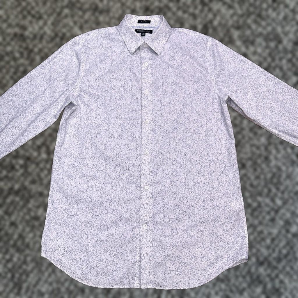 Banana Republic Banana Republic Slim Fit Shirt Mens Medium Button Up Non Iron Spotted Size US M / EU 48-50 / 2 - 1 Thumbnail