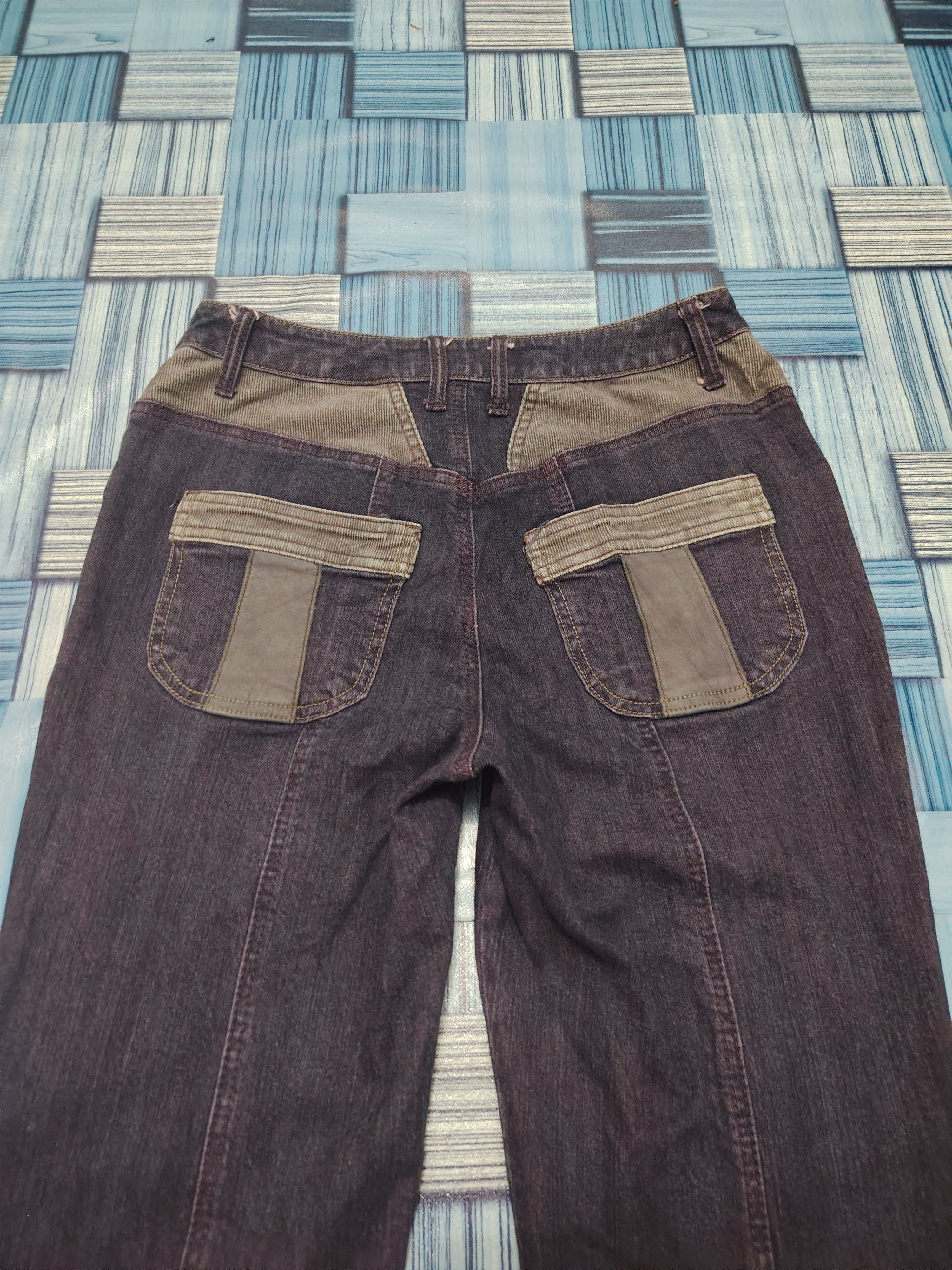 If Six Was Nine Rare Comme ca Comme ci side leather line flared pants Size US 28 / EU 44 - 16 Thumbnail