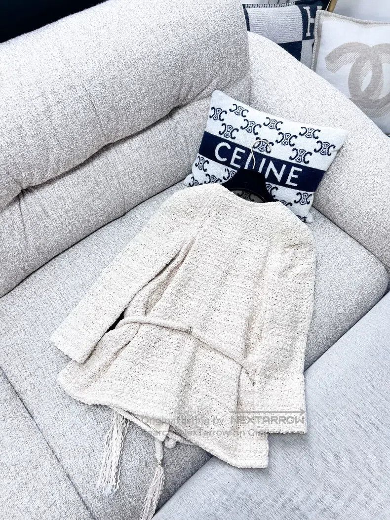Chanel Chanel Twill tweed coat Size XXS / US 00 / IT 34 - 3 Thumbnail