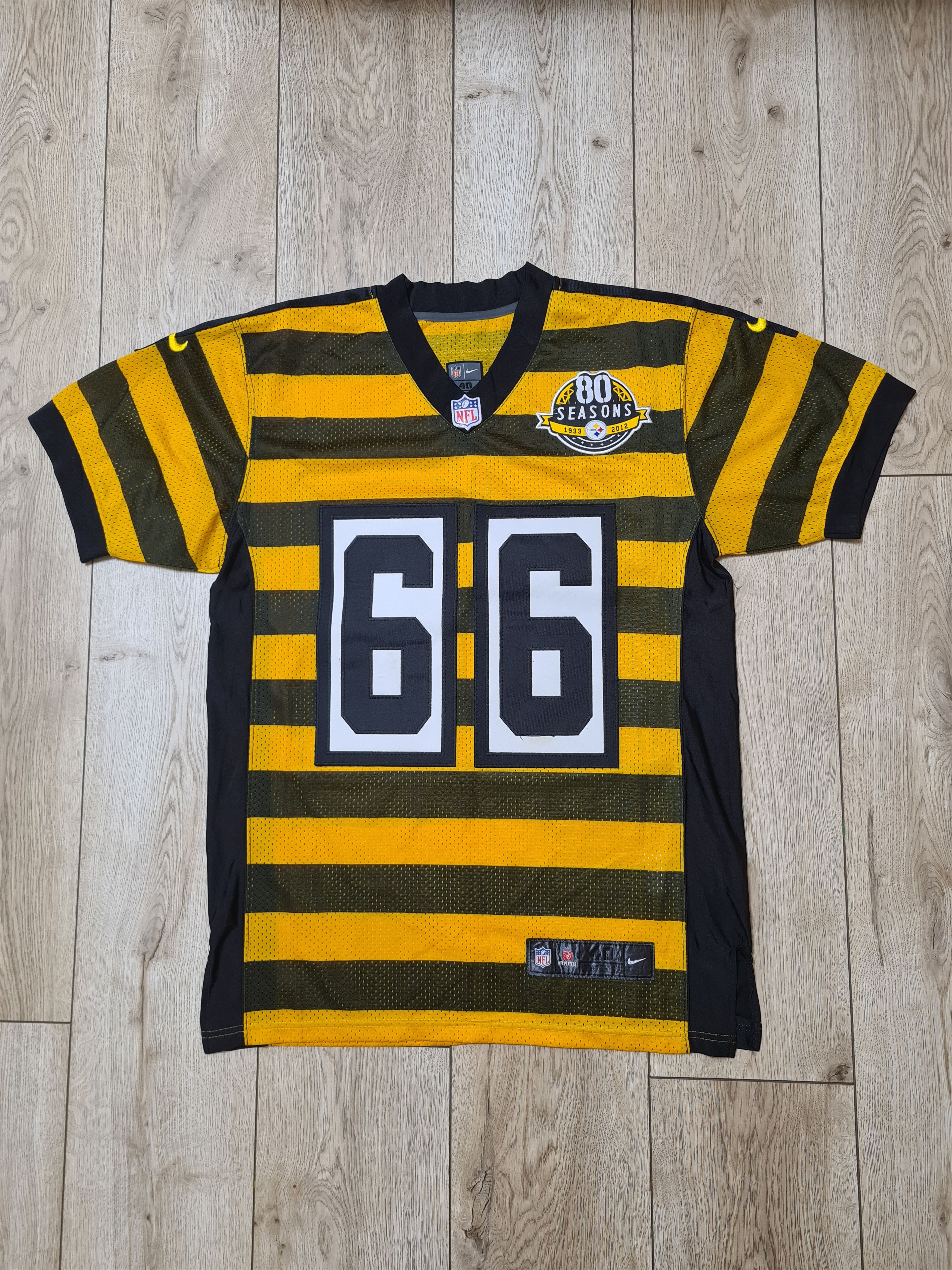 Authentic Pittsburgh Steelers Bumble Bee Throwback Jersey Size XXL