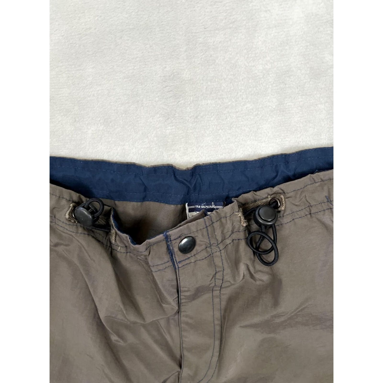 Vintage Vintage B.U.M. Equipment Pants Mens M Brown Nylon Elastic Waist Cargo Size US 31 - 5 Thumbnail