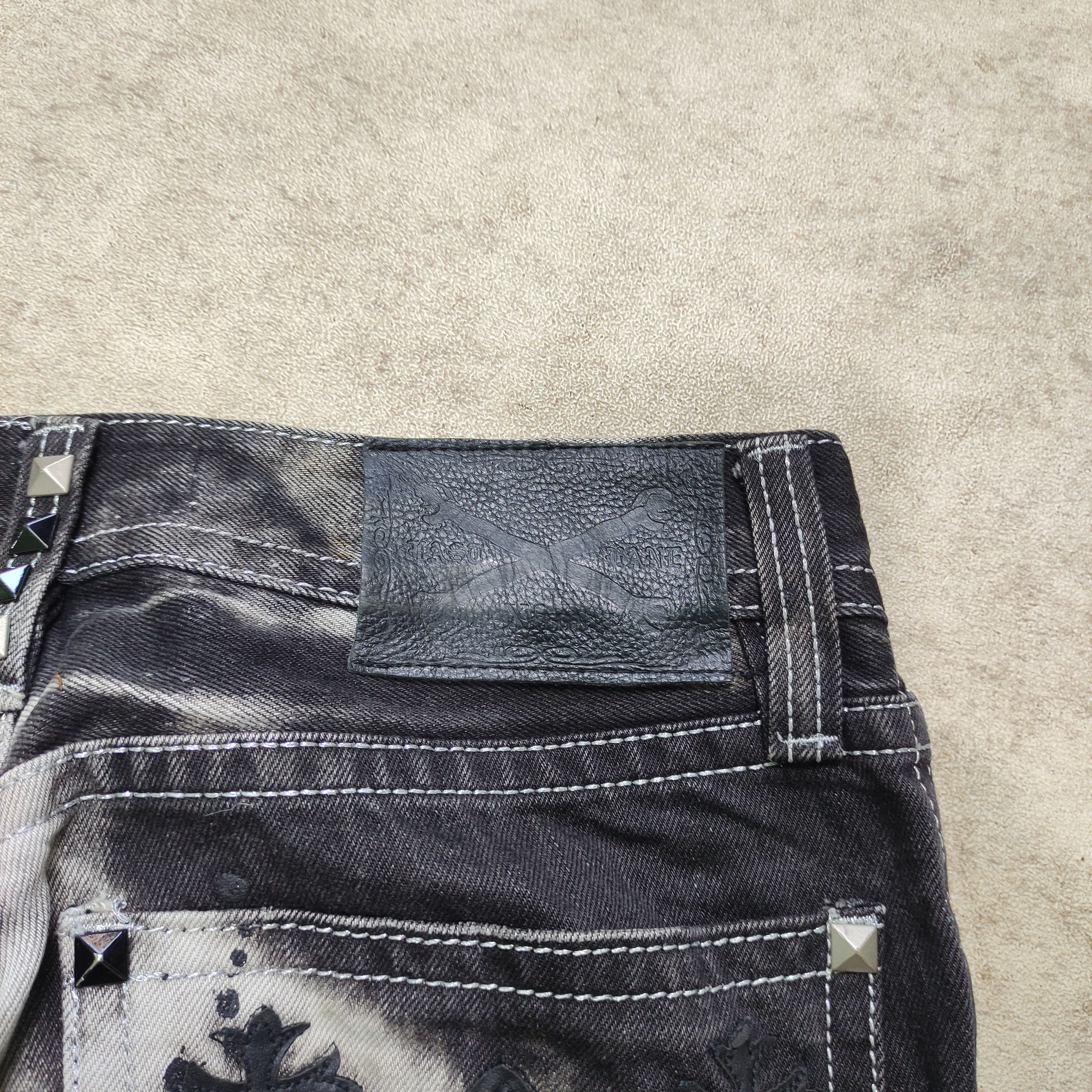 Le Grande Bleu (L.G.B.) Xfrm Flare Jeans Patch Cross - 2000s Archive Vkei LGB Size US 29 - 14 Thumbnail