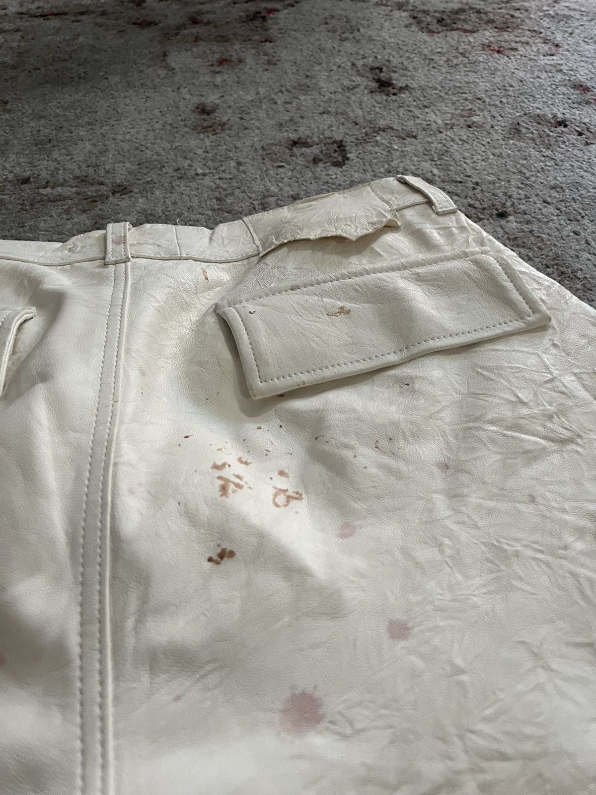 K-Two Studios White Lambskin Shorts / Jorts - k-two studios Size US 32 / EU 48 - 4 Thumbnail