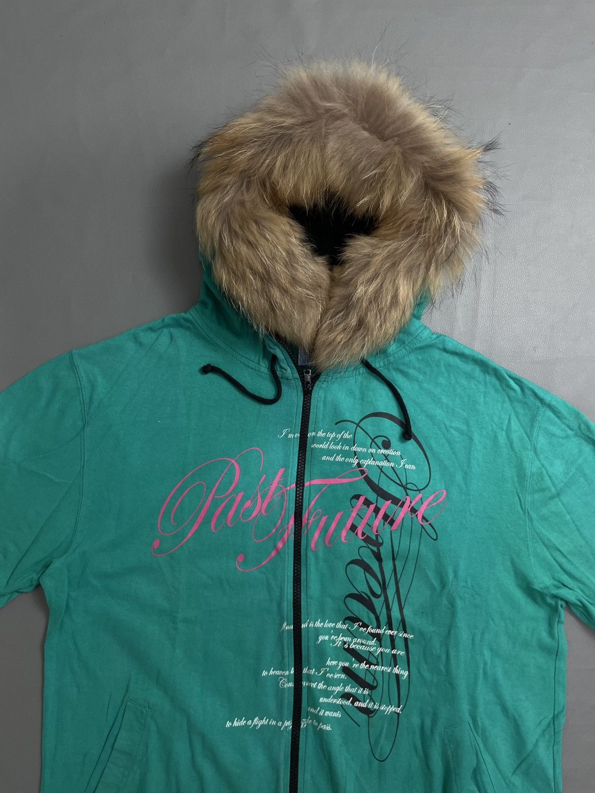 Japanese Brand Natural Clothes Poem Fur Hoodie Zip Size US L / EU 52-54 / 3 - 2 Thumbnail