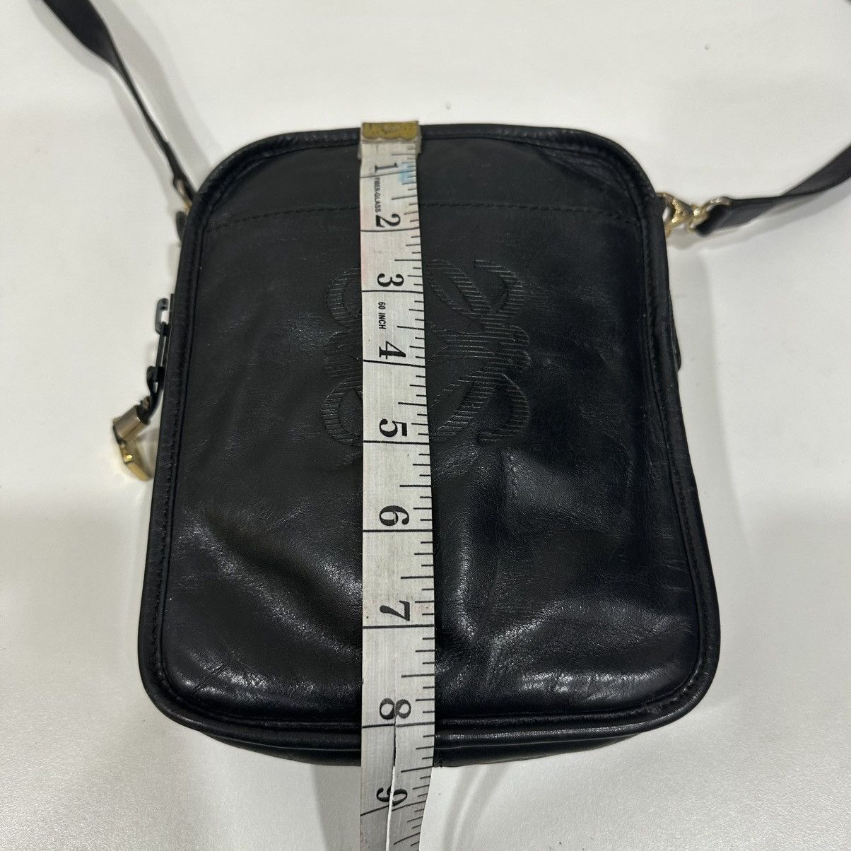 Loewe ‼️YES‼️VINTAGE LOEWE MADRID LEATHER BIG LOGO SHOULDER BAG Size ONE SIZE - 8 Thumbnail