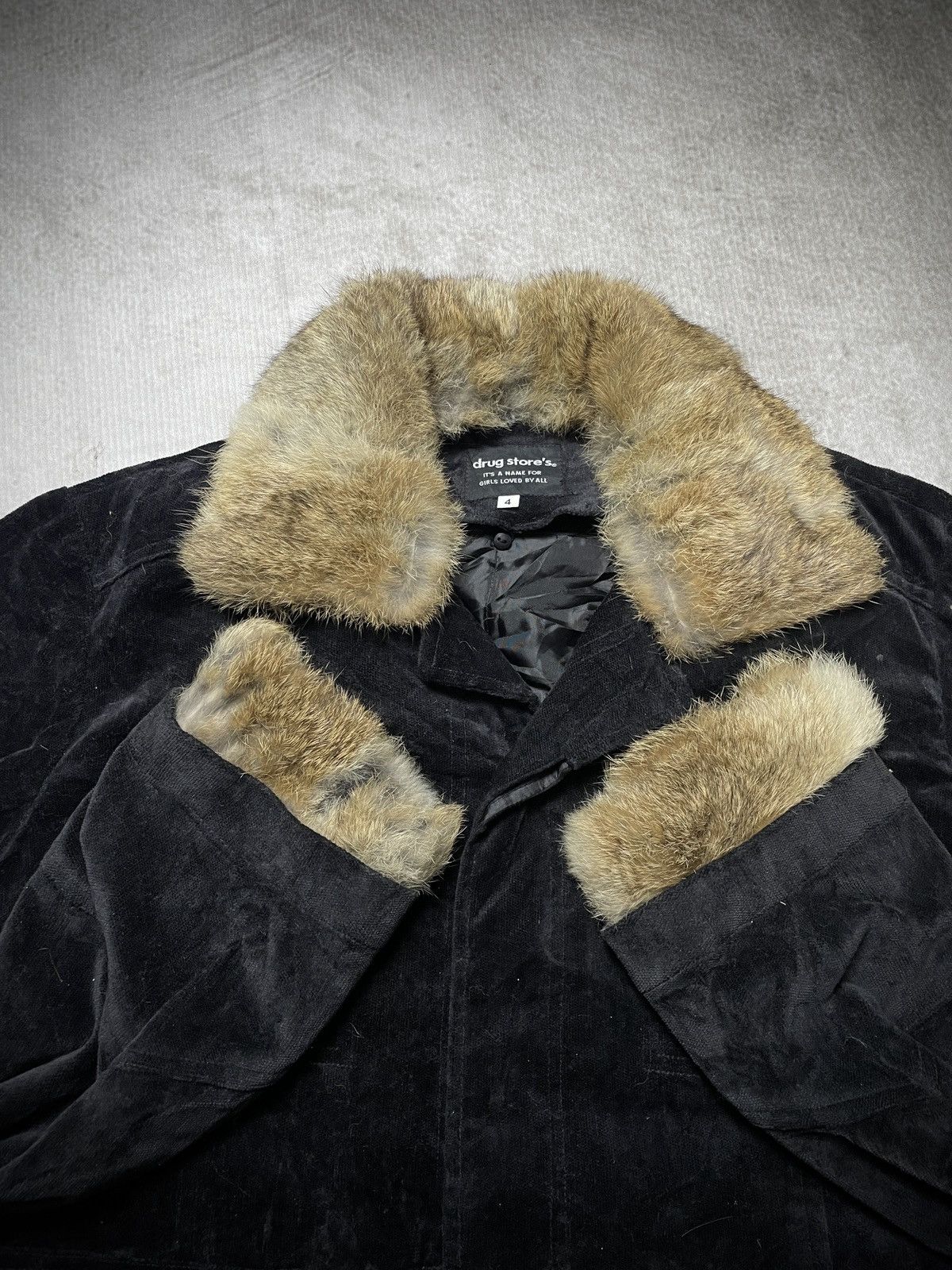 If Six Was Nine 2000’s Drug Store’s - Vkei Style Button Trim Fur Jacket Size US L / EU 52-54 / 3 - 13 Thumbnail