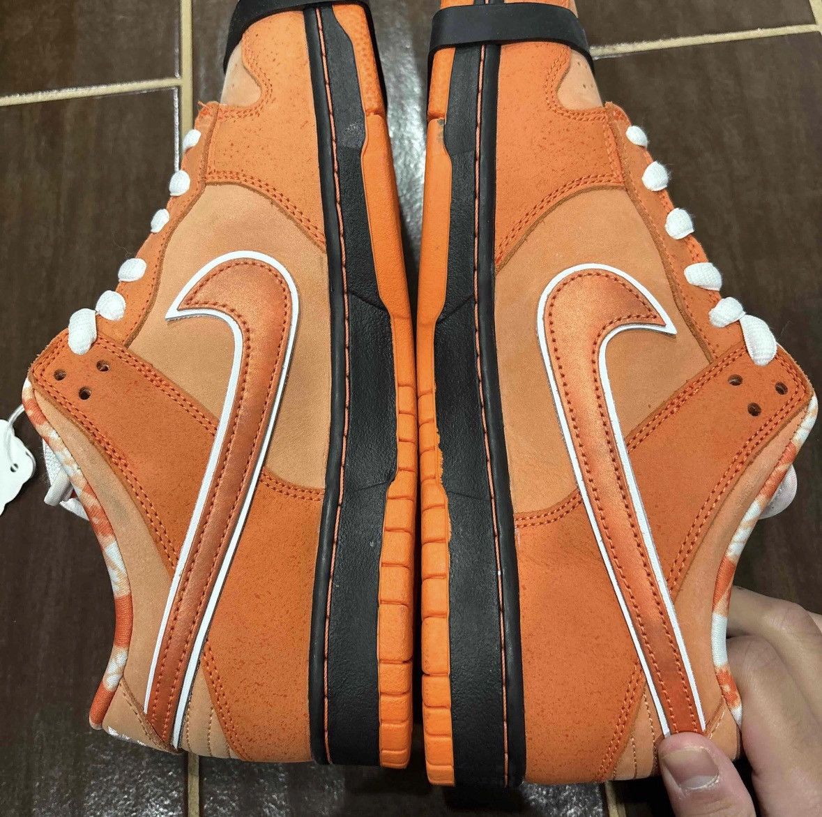 Nike NEW W FLAW Concepts Nike SB Dunk Low Orange Lobster SZ 11 Size US 11 / EU 44 - 9 Thumbnail