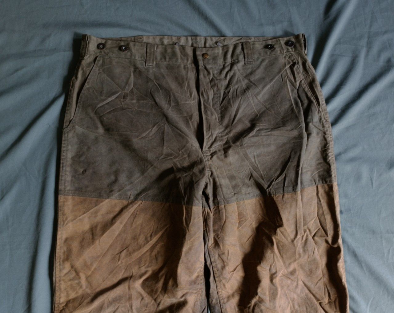 Filson Vintage 1990s Filson Tin Waxed Canvas Hunting Trouser. Size US 40 / EU 56 - 1 Thumbnail