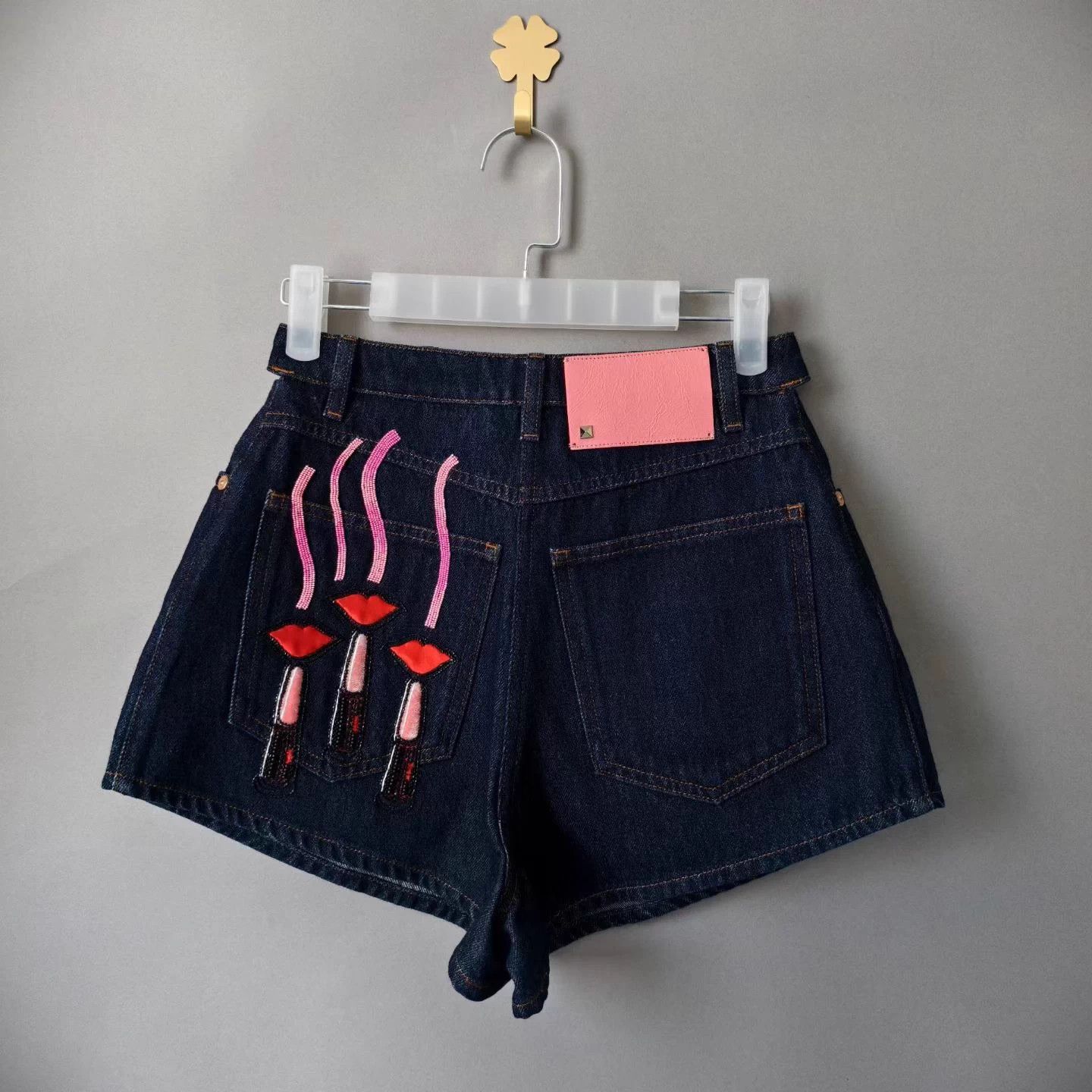 Valentino Valentino Cutout Denim Shorts 24 99 Size 42" / US 20 - 2 Thumbnail