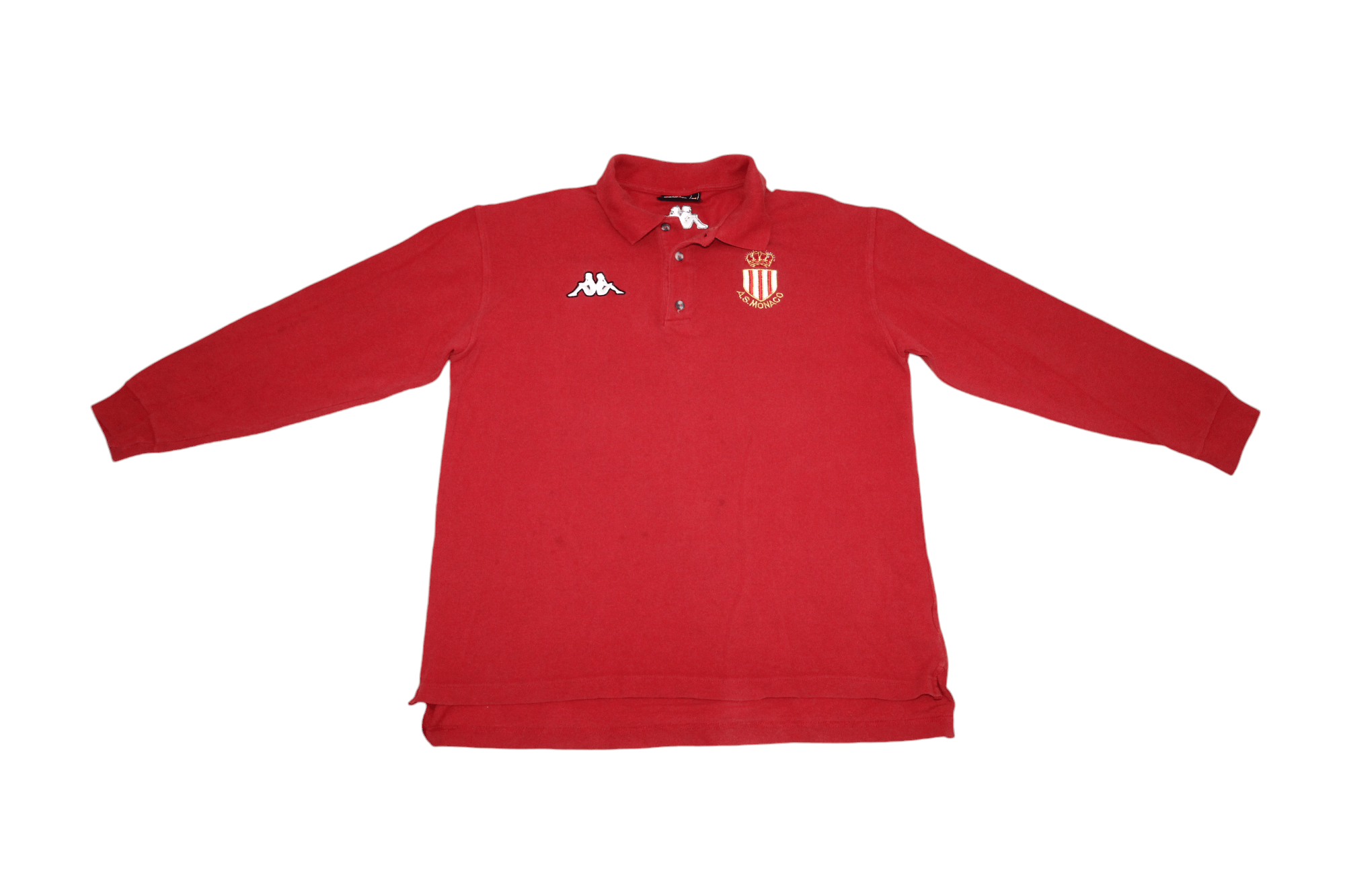 Kappa RARE🔥1999-00 AS Monaco by Kappa GARA L/S Polo Shirt Size US XL / EU 56 / 4 - 12 Thumbnail