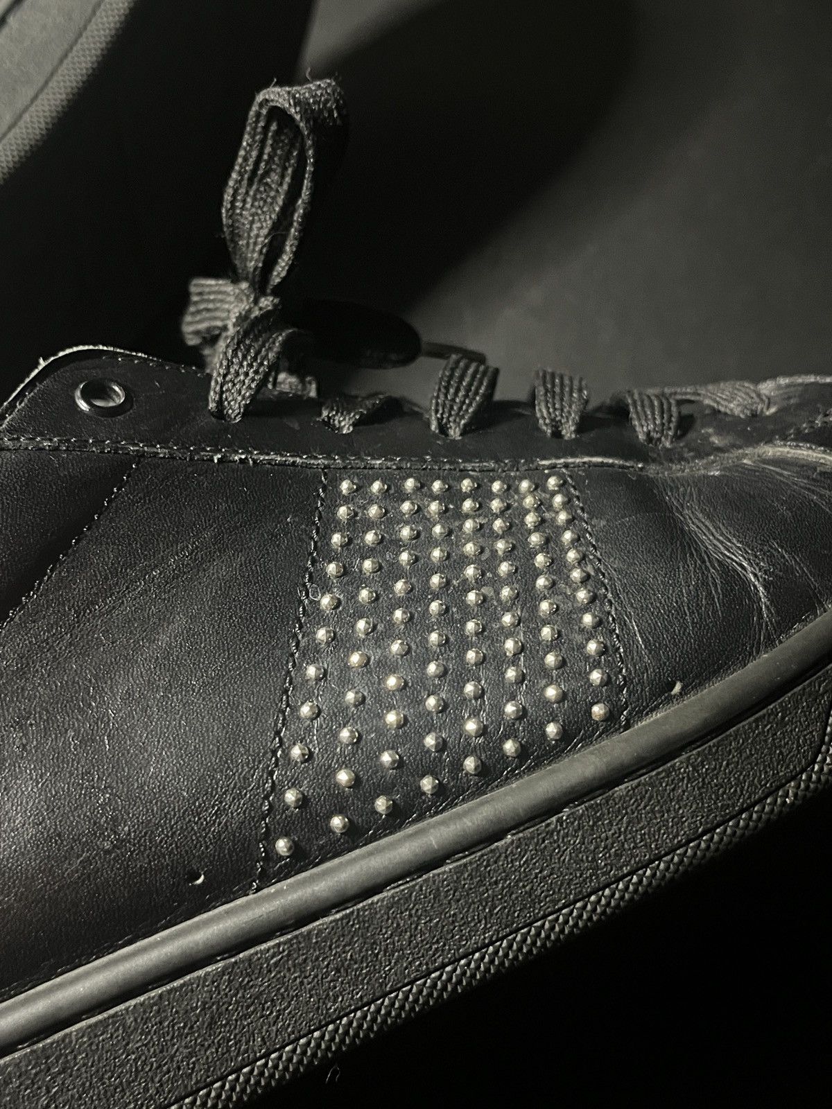 Saint Laurent Paris Saint Laurent Studded Court Sneakers Size US 11 / EU 44 - 4 Thumbnail