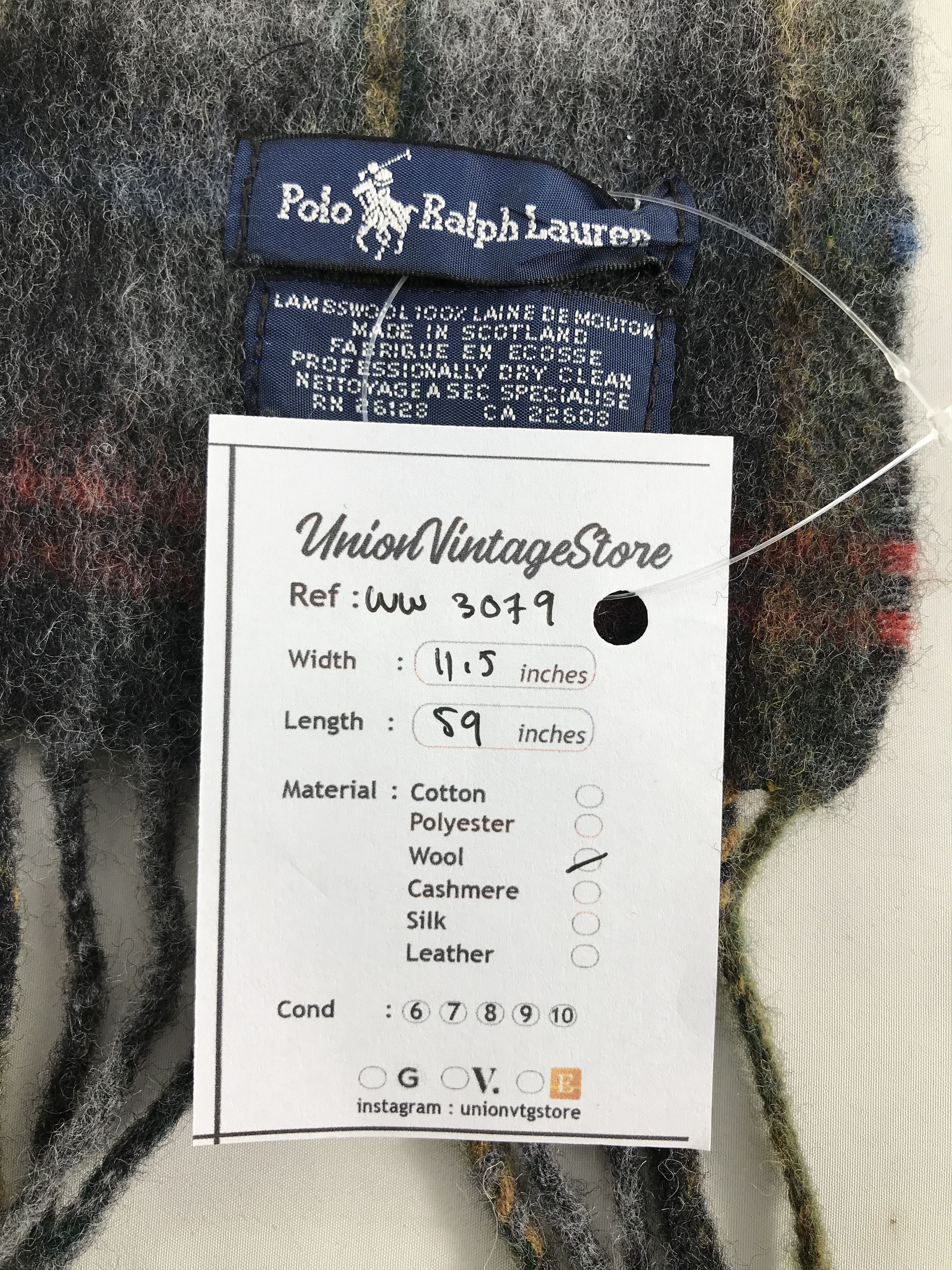Polo Ralph Lauren × Vintage Vintage Scarf / Muffler / Neckwear - WW3079 Size ONE SIZE - 4 Thumbnail