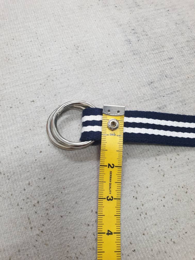 Japanese Brand Punk rock style stripe blue white belt Size ONE SIZE - 7 Thumbnail