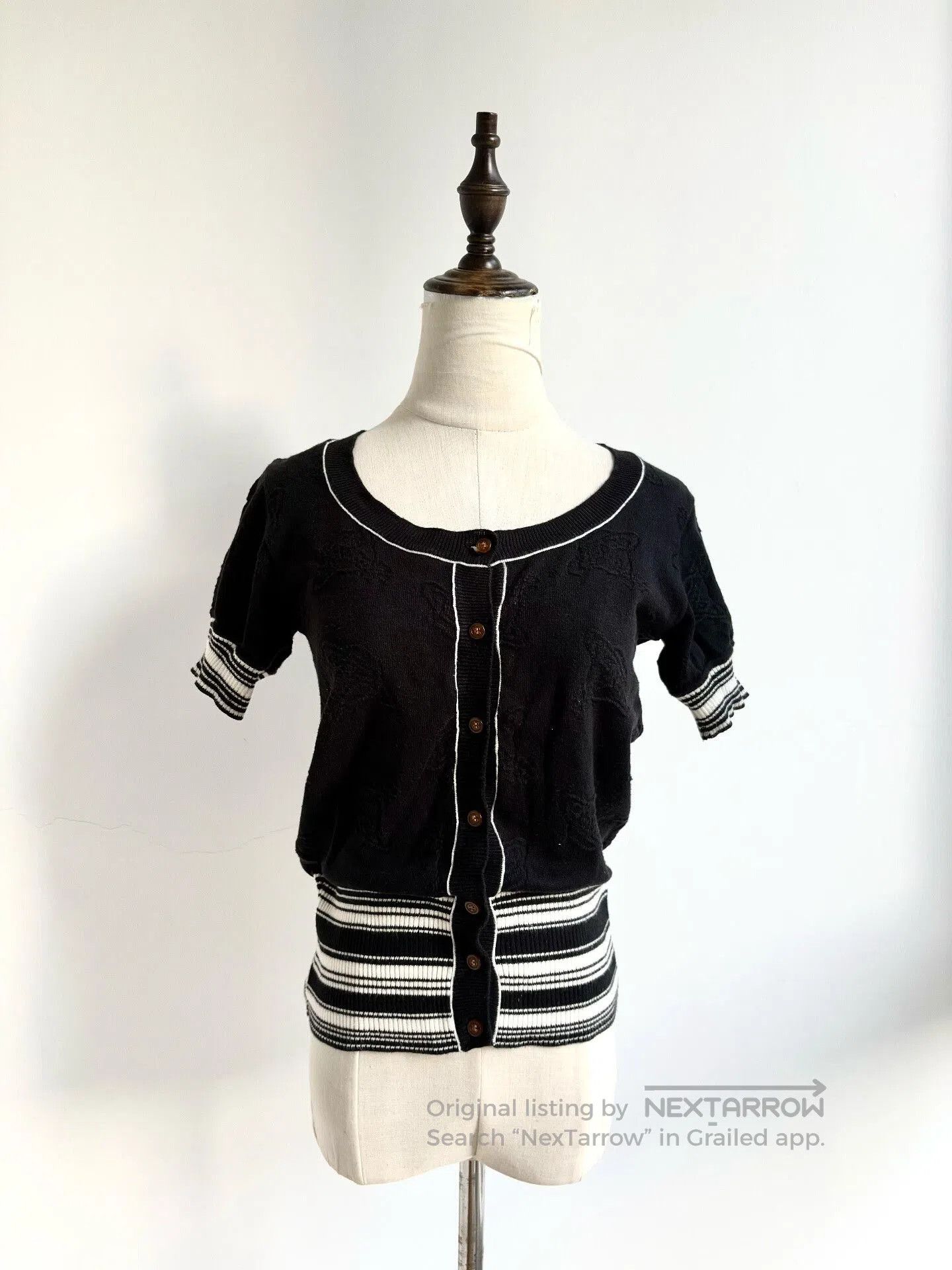 Vivienne Westwood vivienne westwood black short-sleeve cardigan. Size S / US 4 / IT 40 - 1 Thumbnail