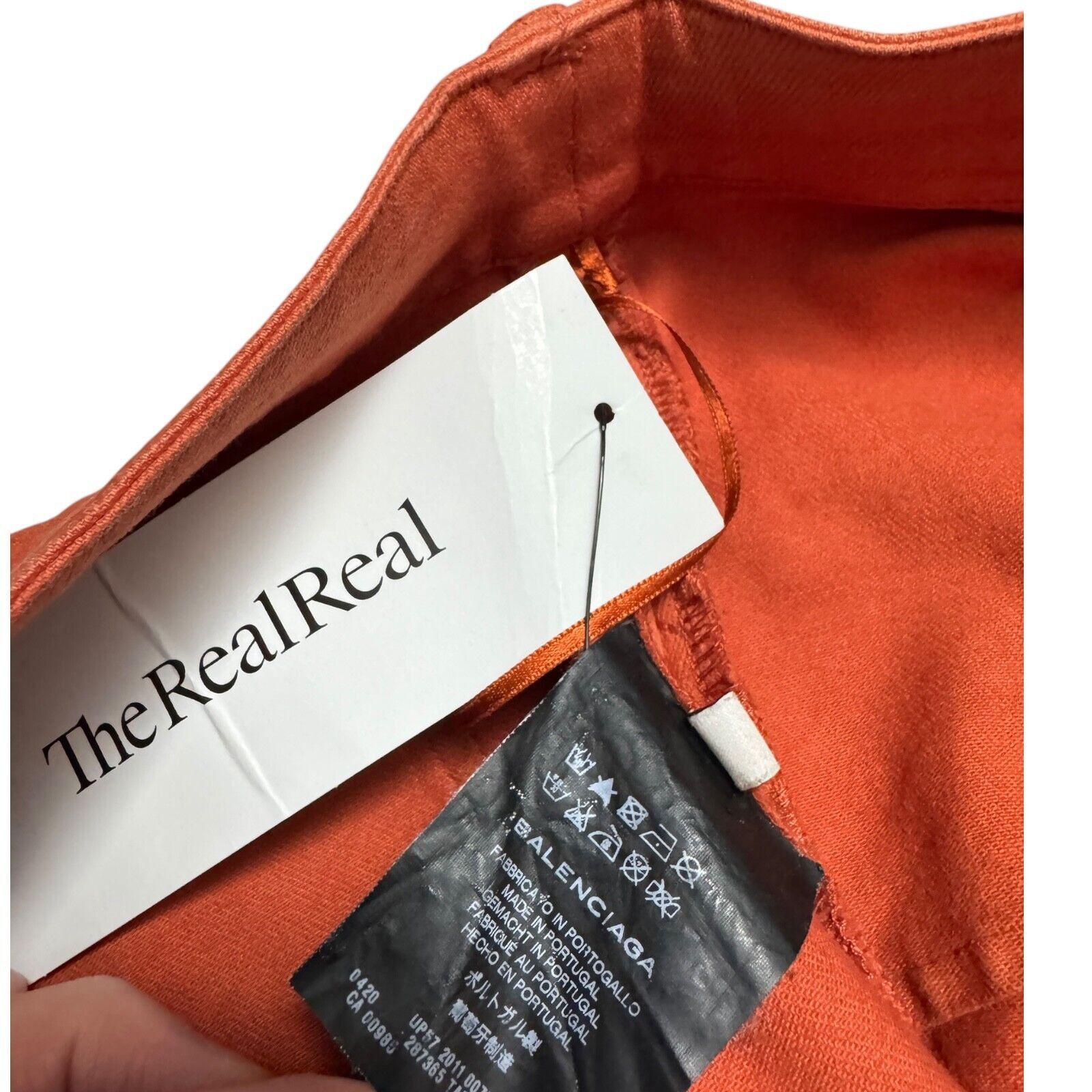 Balenciaga BALENCIAGA Orange Luxury Designer Skinny Leg Jean Pants Size 28" / US 6 / IT 42 - 6 Thumbnail