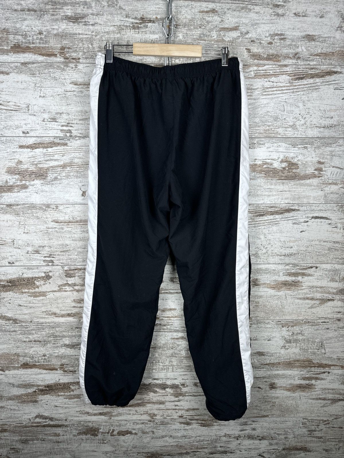Nike × Vintage Mens Vintage Nike drill pants sweatpants swoosh black rare Size US 32 / EU 48 - 10 Thumbnail