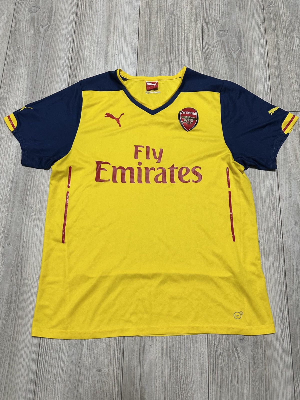 Puma Arsenal Jersey Away football shirt 2014-2015 Yellow Puma Size US L / EU 52-54 / 3 - 1 Thumbnail