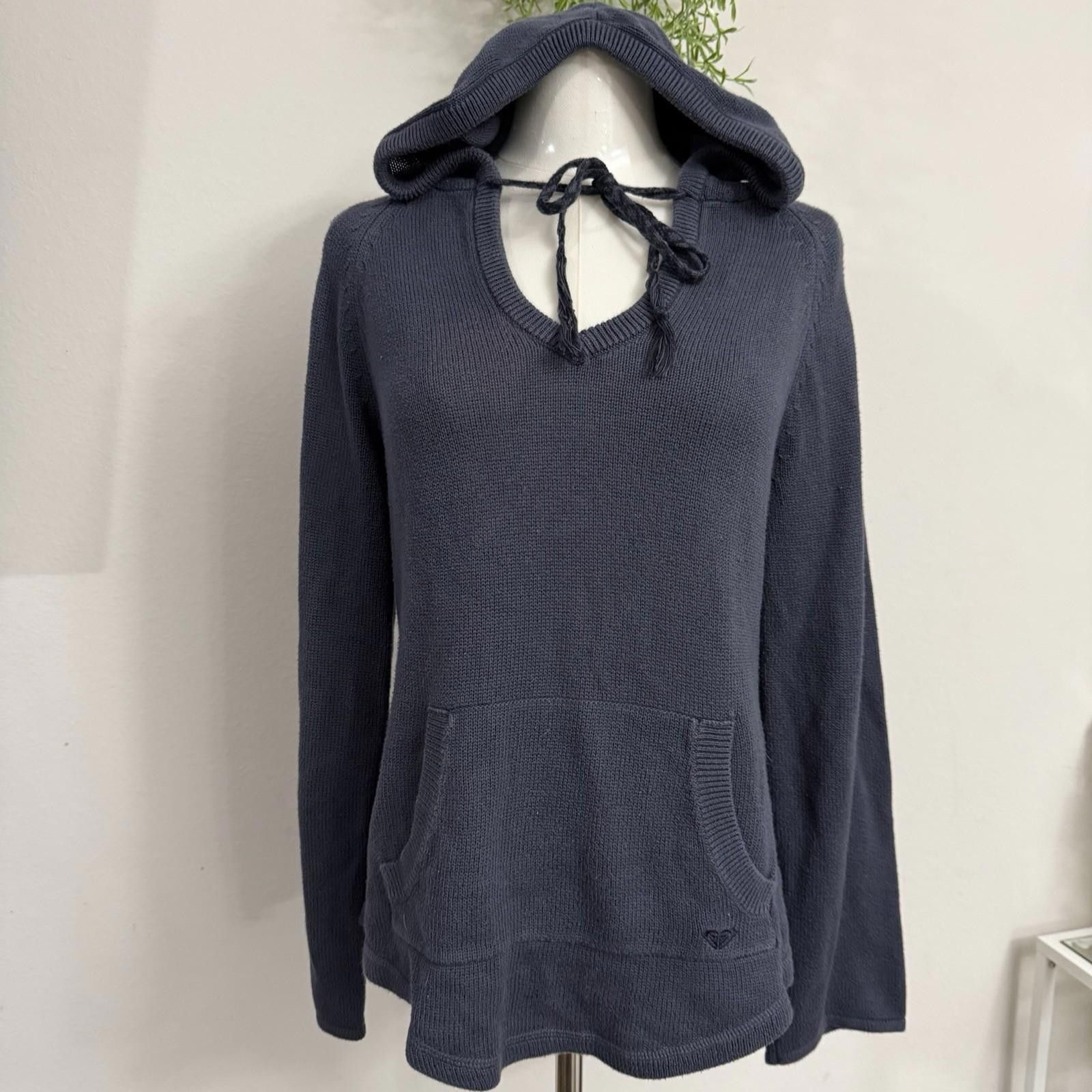 Other Y2k Grunge Navy Roxy Pullover Sweater Knit Medium Size M / US 6-8 / IT 42-44 - 1 Thumbnail