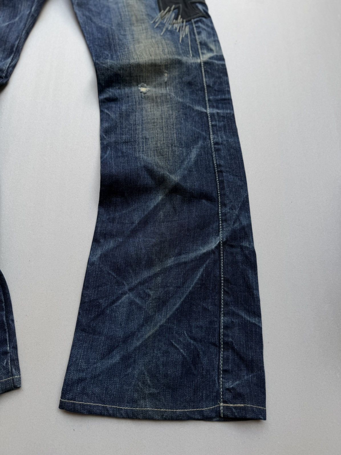 Japanese Brand Dixie flare jeans Size US 28 / EU 44 - 6 Thumbnail