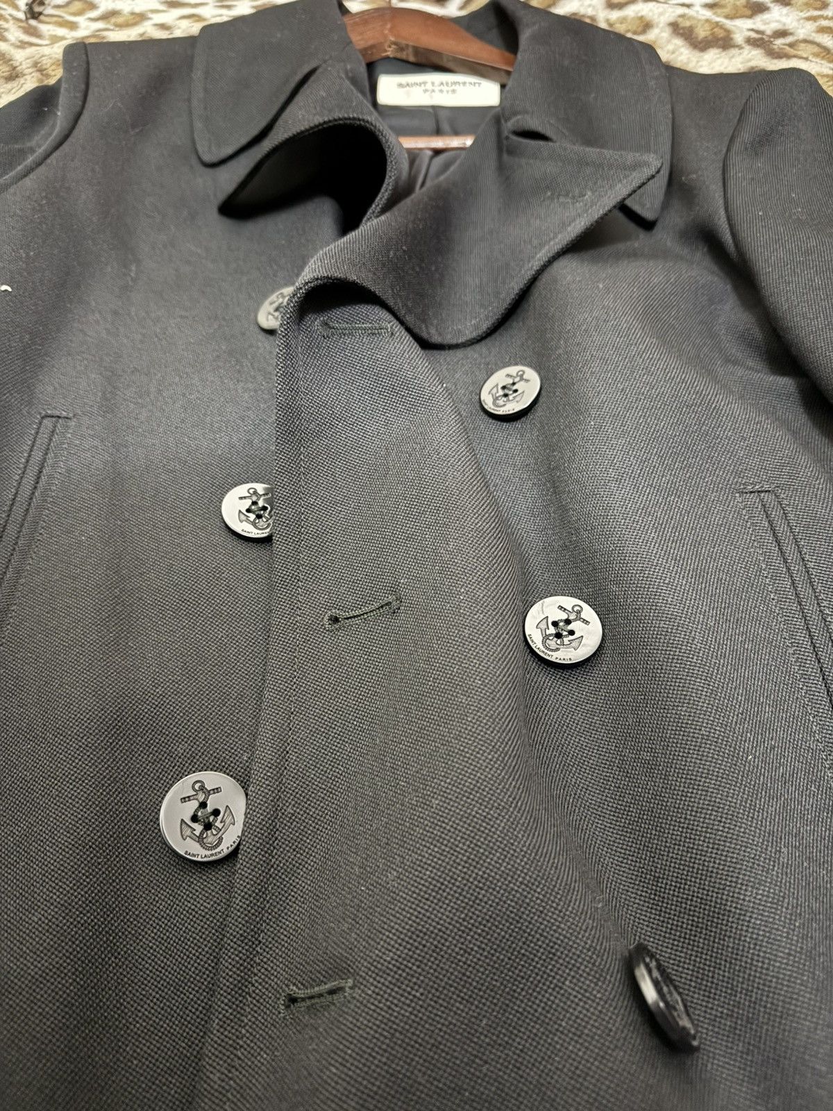 Saint Laurent Paris Saint Laurent wool peacoat with silk lining Size US M / EU 48-50 / 2 - 3 Thumbnail