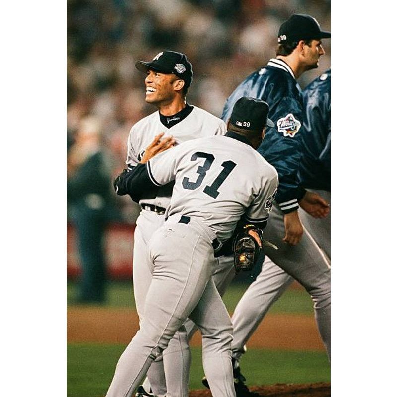 MLB NY Yankees 1998 World Series STARTER satin bomber L navy vtg Size US L / EU 52-54 / 3 - 6 Thumbnail