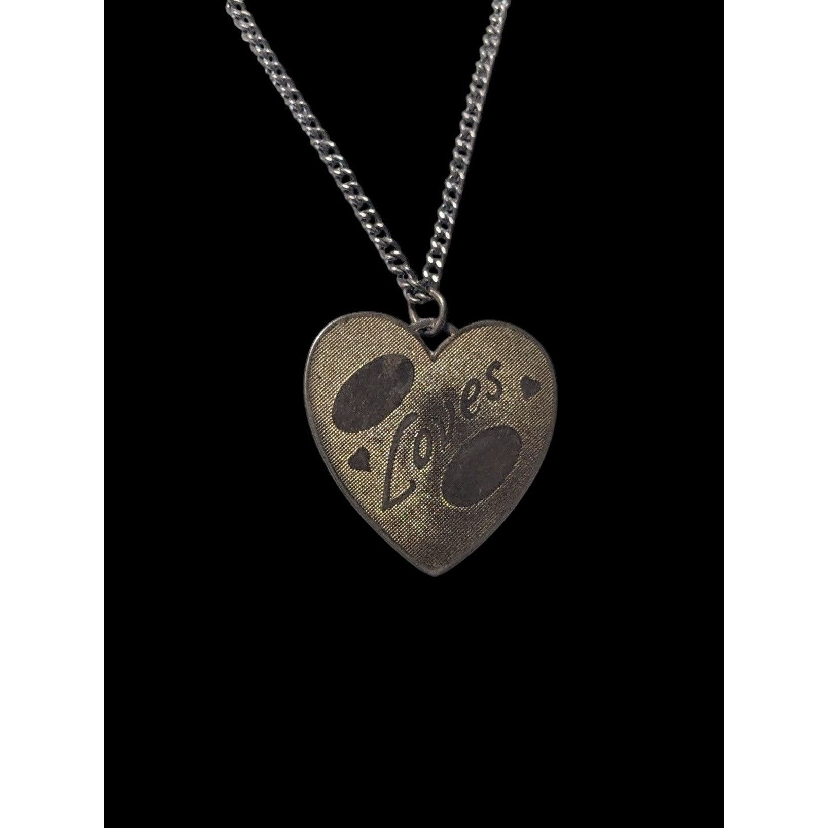 Other Vintage Engravable Heart Shaped Loves Gold Tone Pendant Neck Size ONE SIZE - 8 Thumbnail