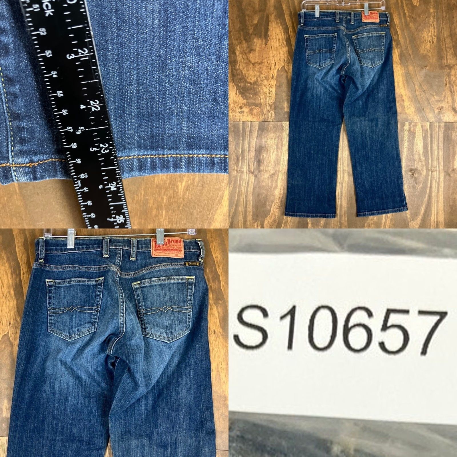 Lucky Brand Lucky Brand Jeans Blue Denim Mid Rise Cropped Stretch 6 30 in Inseam 24 in 5-Pocket Regular Women Cotton Blend Spandex Denim Casual Womens Jeans Size 30" / US 8 / IT 44 - 8 Thumbnail