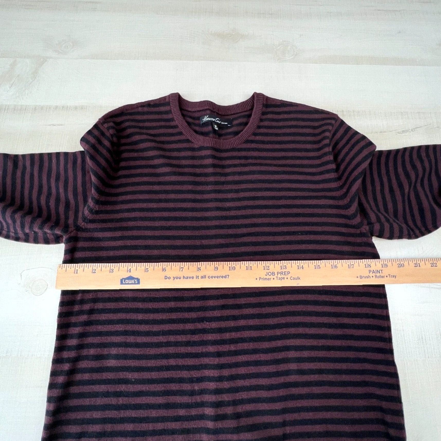 Kenneth Cole Kenneth Cole Women's Medium Multicolor Striped Pullover Sweater Cashmere Blend Crew Neck Long Sleeve Size M / US 6-8 / IT 42-44 - 7 Thumbnail
