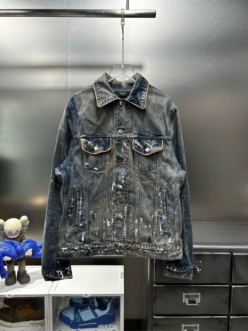Amiri Amiri makes old paint graffiti jacket-2506 Size US M / EU 48-50 / 2 - 1 Thumbnail