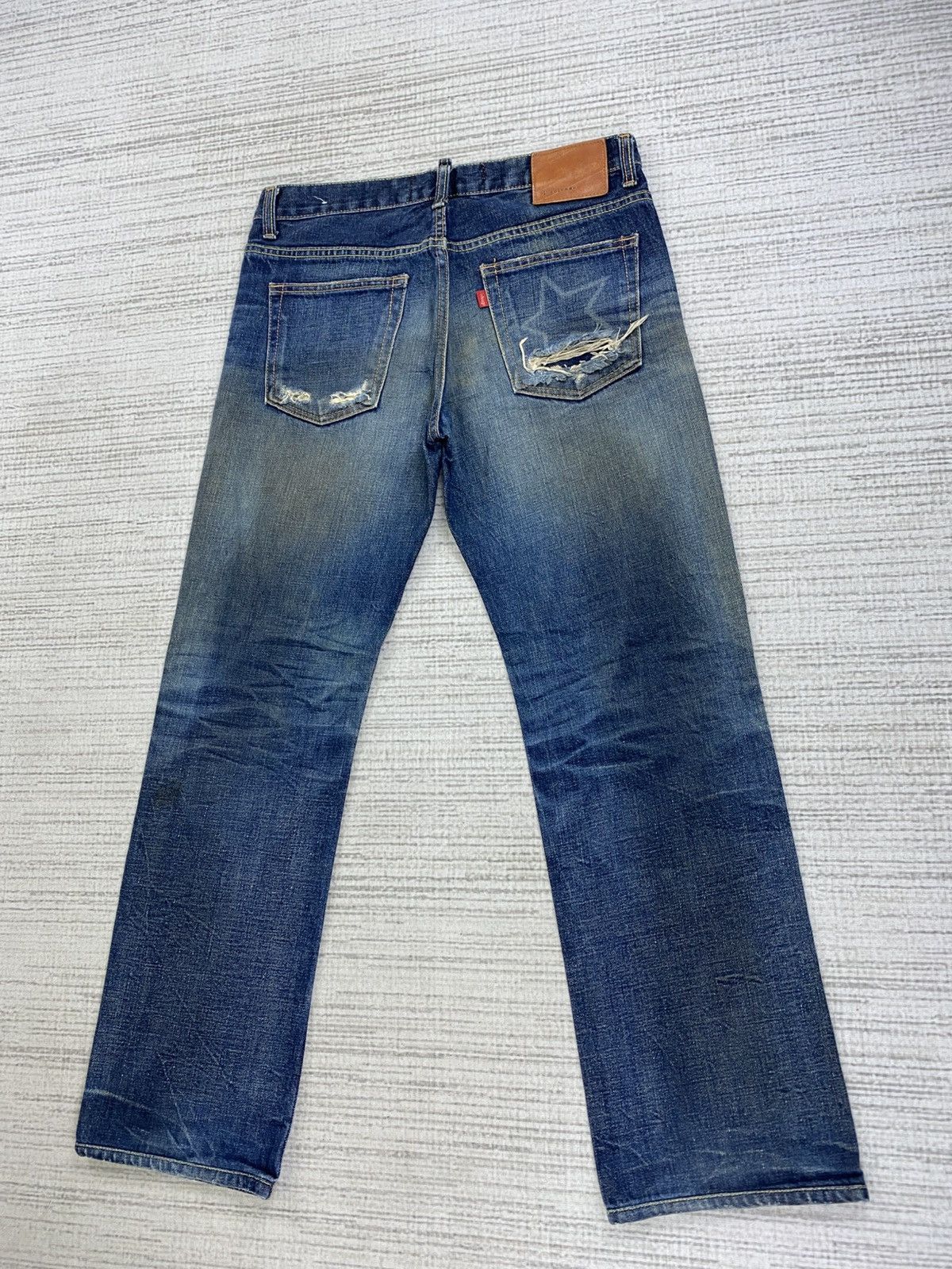 Hysteric Glamour × Vintage Vintage L’Selvage Jeans Distressed Denim Pants Size US 31 - 6 Thumbnail